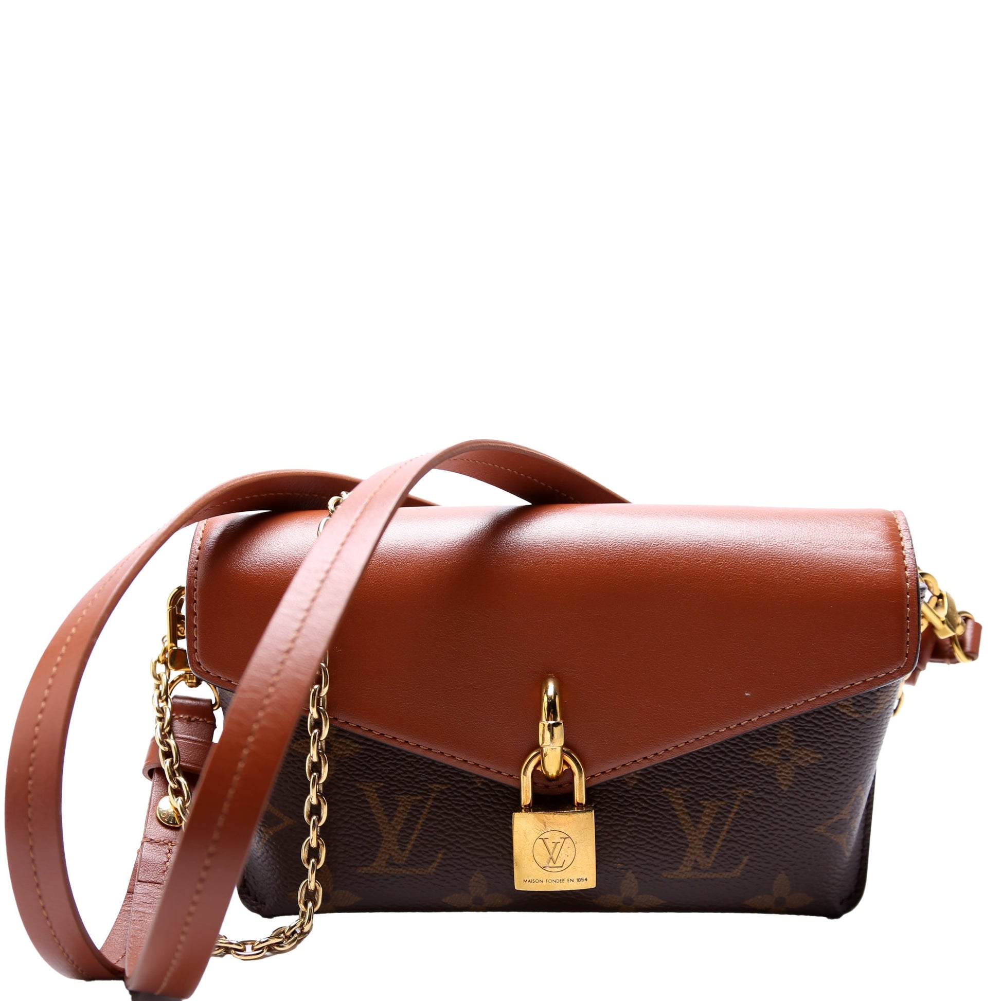 Louis Vuitton Padlock On Monogram Handbag