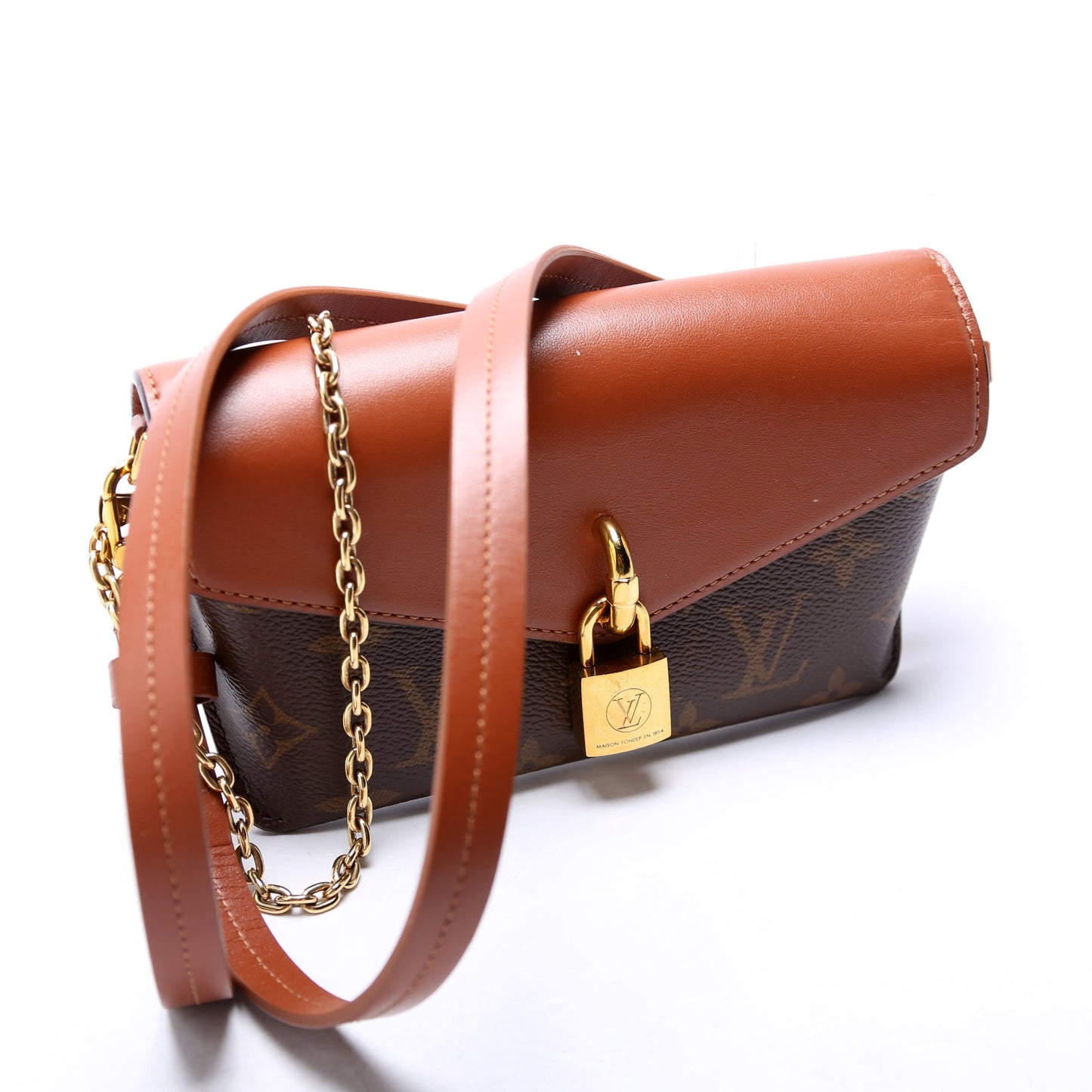 Louis Vuitton Padlock On Monogram Handbag