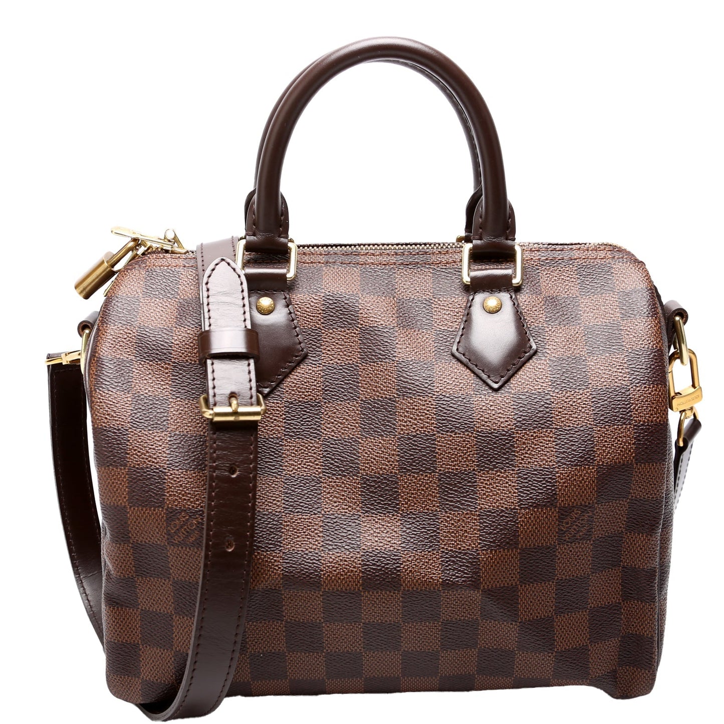 Louis Vuitton Speedy 25 Bandouliere Ebene Damier Handbag Ebene 21