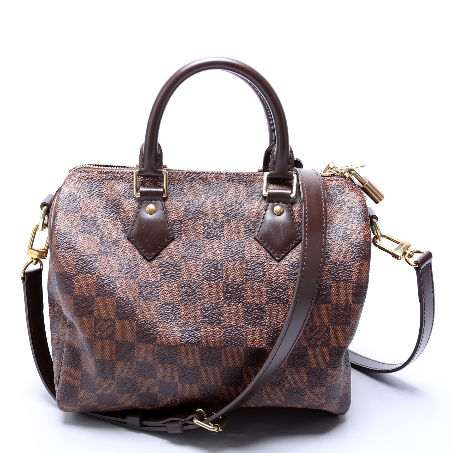 Louis Vuitton Speedy 25 Bandouliere Ebene Damier Handbag Ebene 21