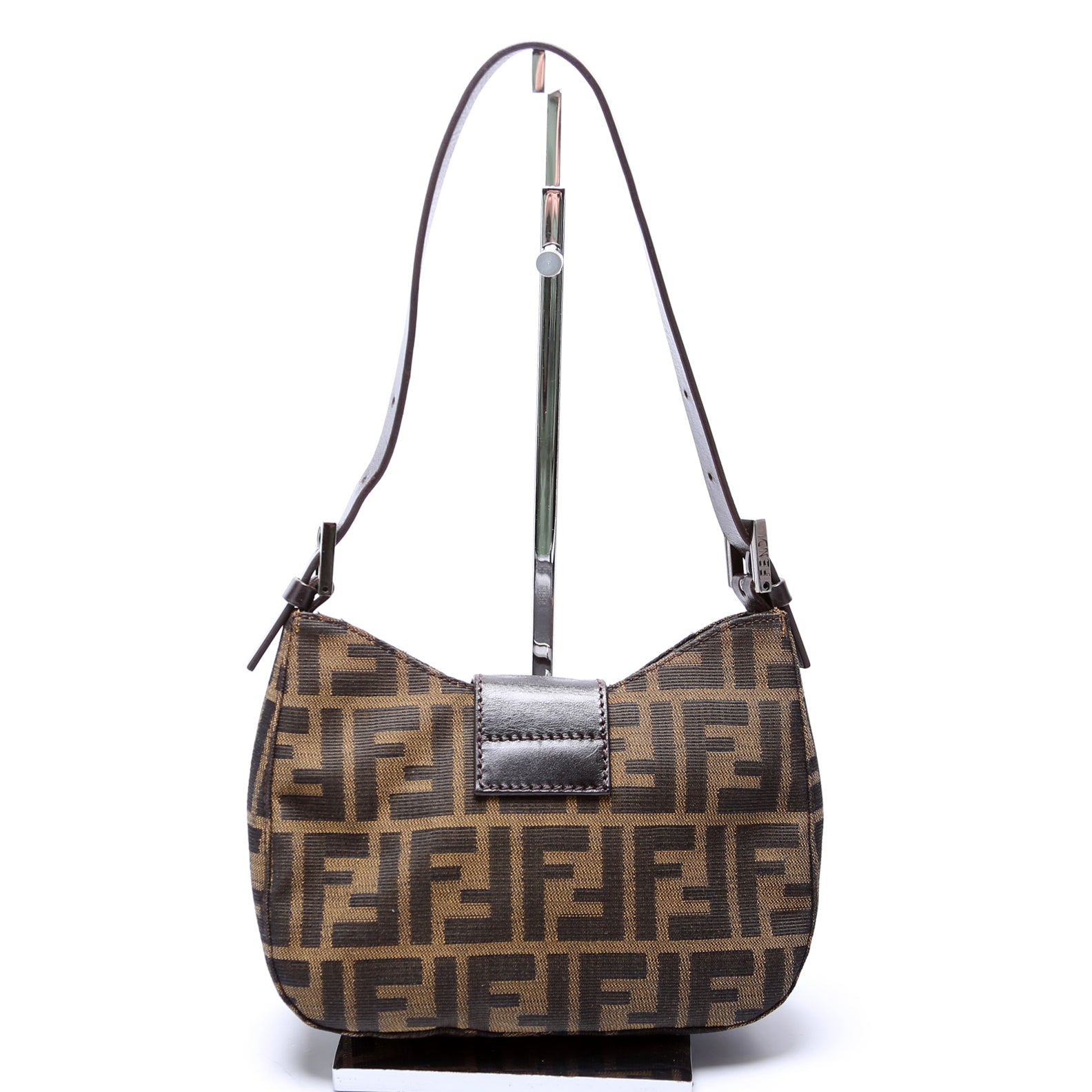 Fendi Ff Zucca Shoulder Bag Brown Mini