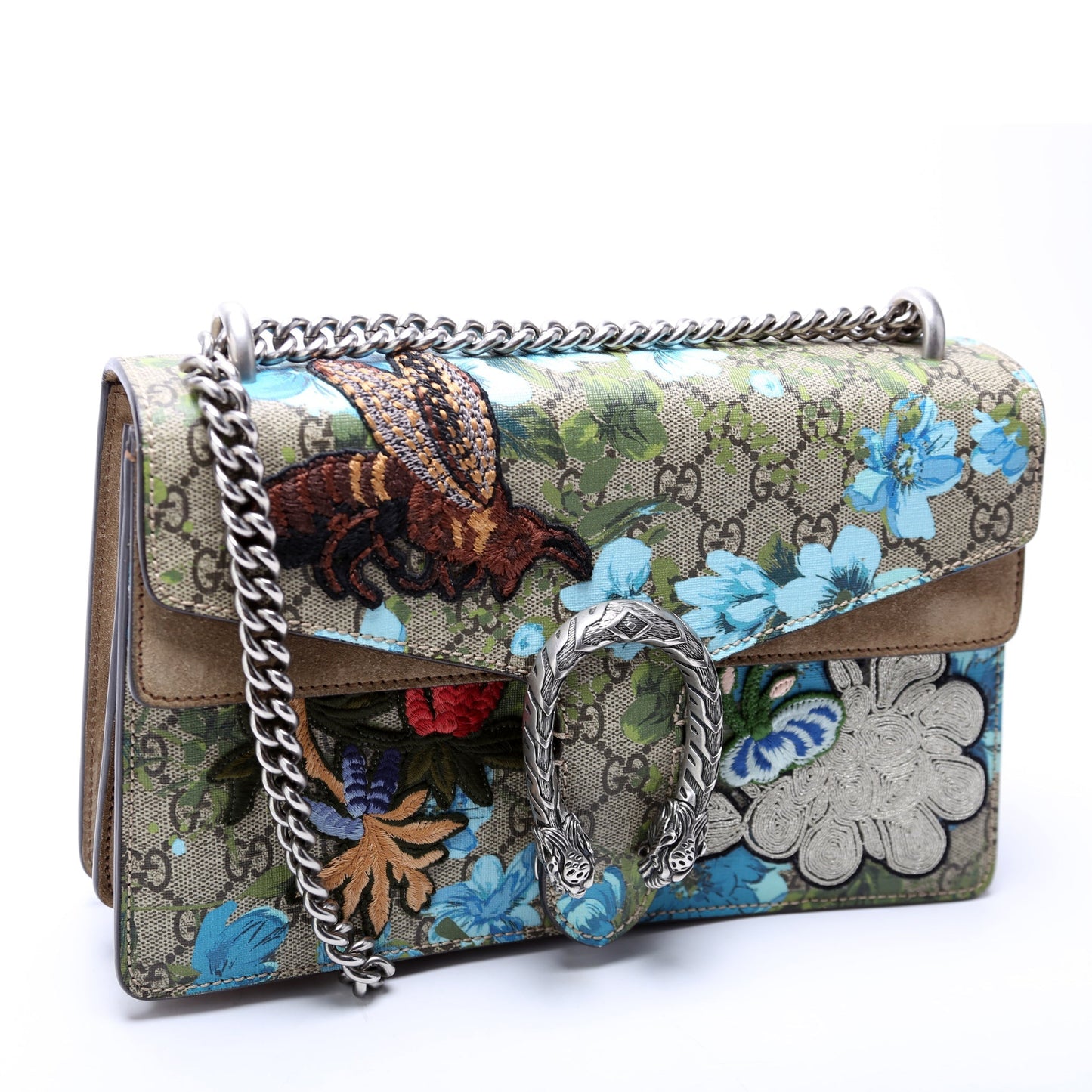 Gucci Dionysus GG Blooms Embroidered Small Travel Bag