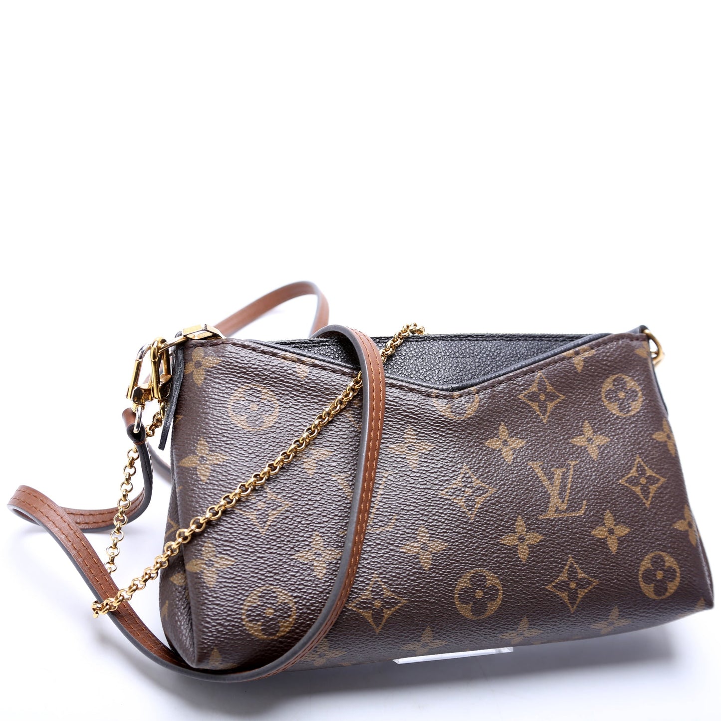 Louis Vuitton Pallas Monogram Black Clutch Bag