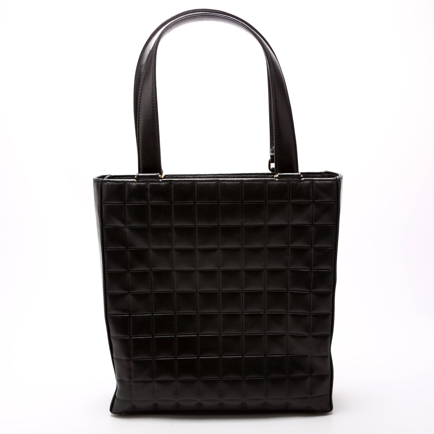 Chanel Chocolate Bar Vertical Lambskin 6M Black Tote Bag