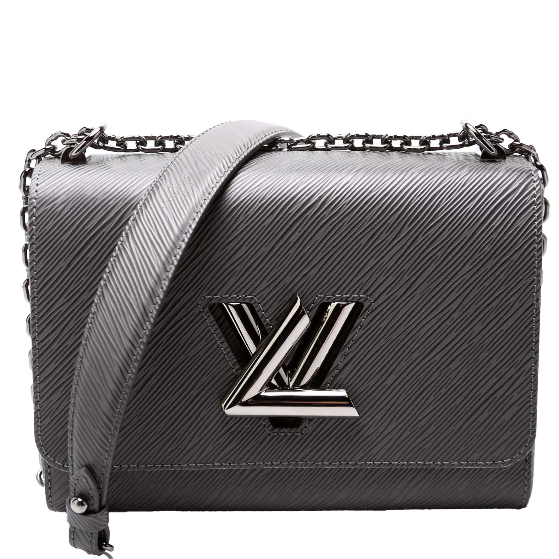 Louis Vuitton Twist Grey MM Epi Handbag