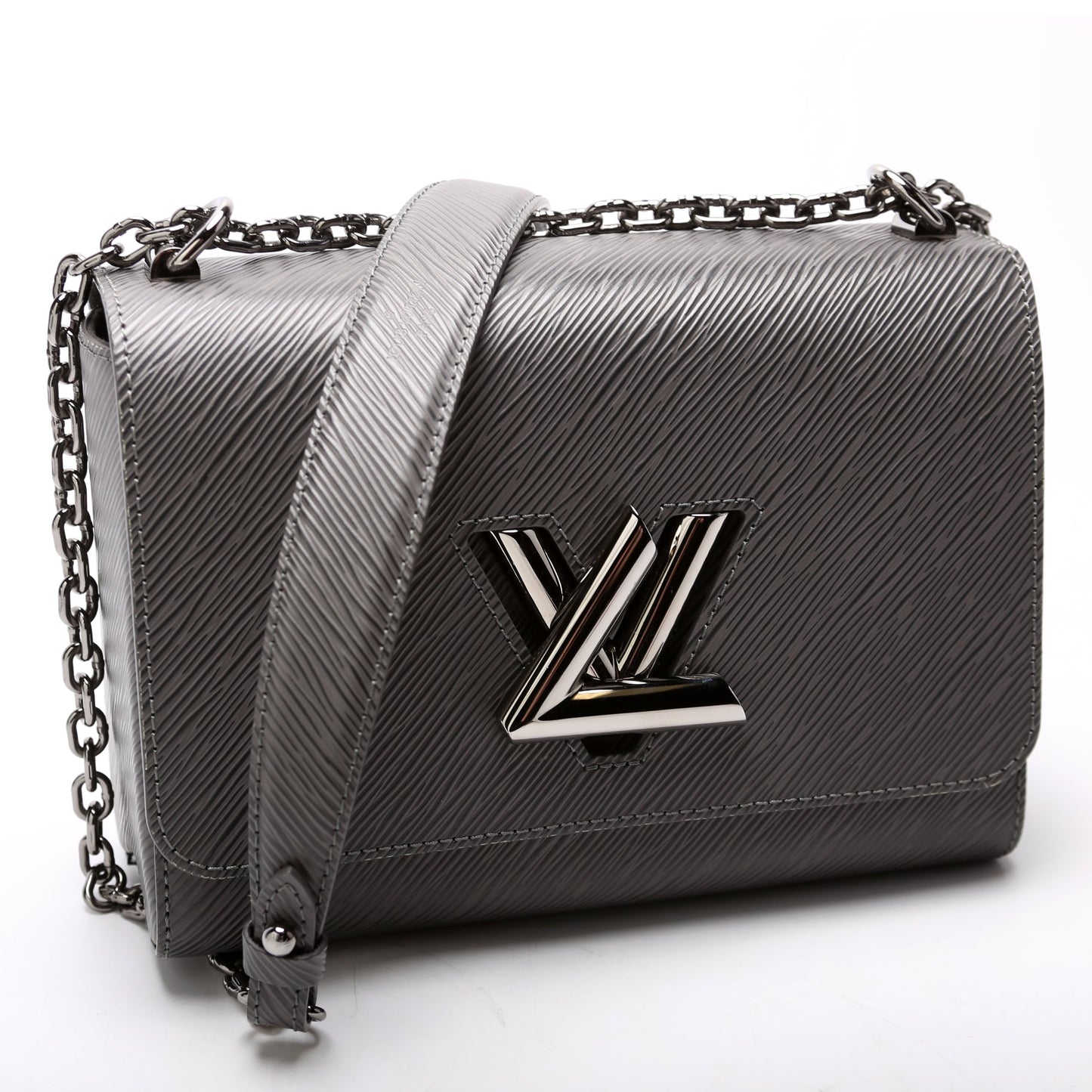 Louis Vuitton Twist Grey MM Epi Handbag