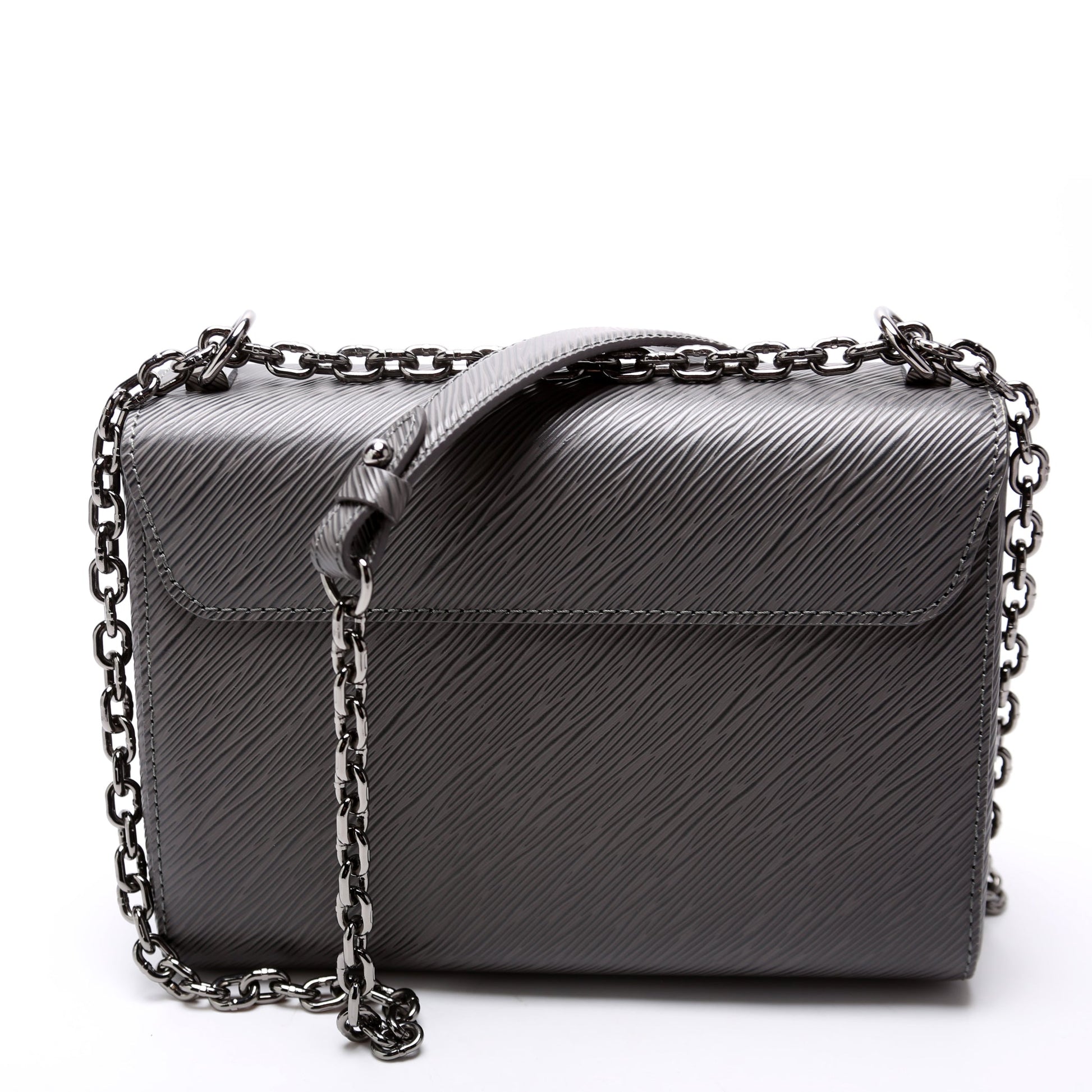 Louis Vuitton Twist Grey MM Epi Handbag