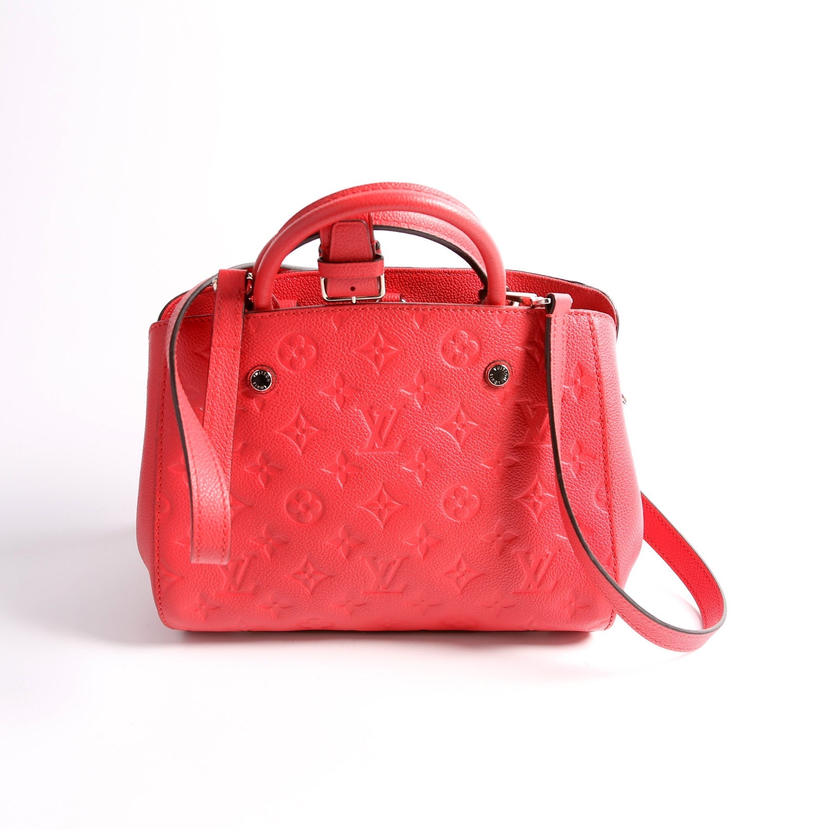 Louis Vuitton Montaigne BB Empreinte Red Handbag