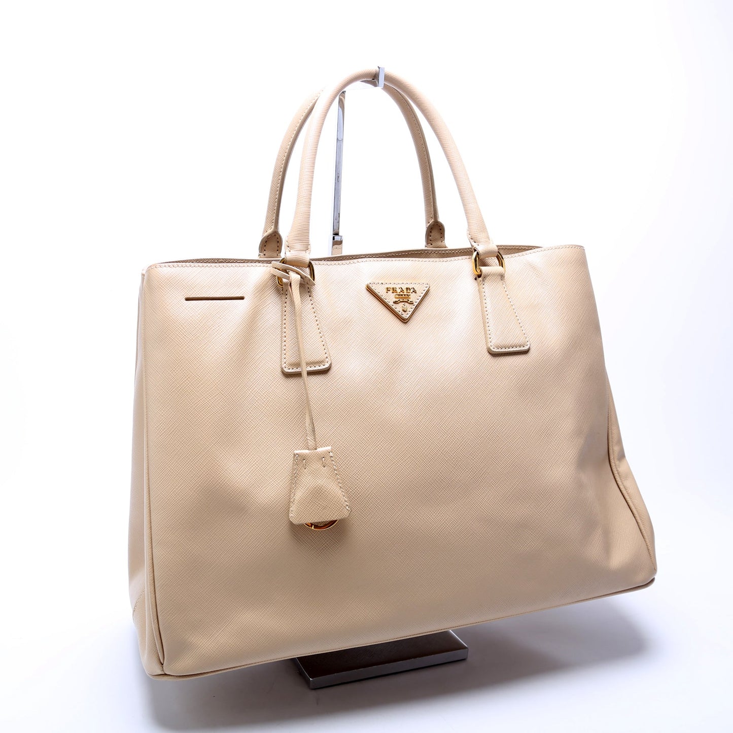 Prada Saffiano Lux Tote Bag Beige Large