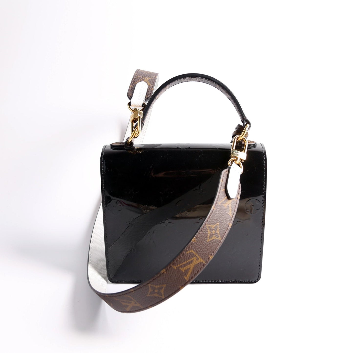 Louis Vuitton Spring Street Black White Vernis Jewelry