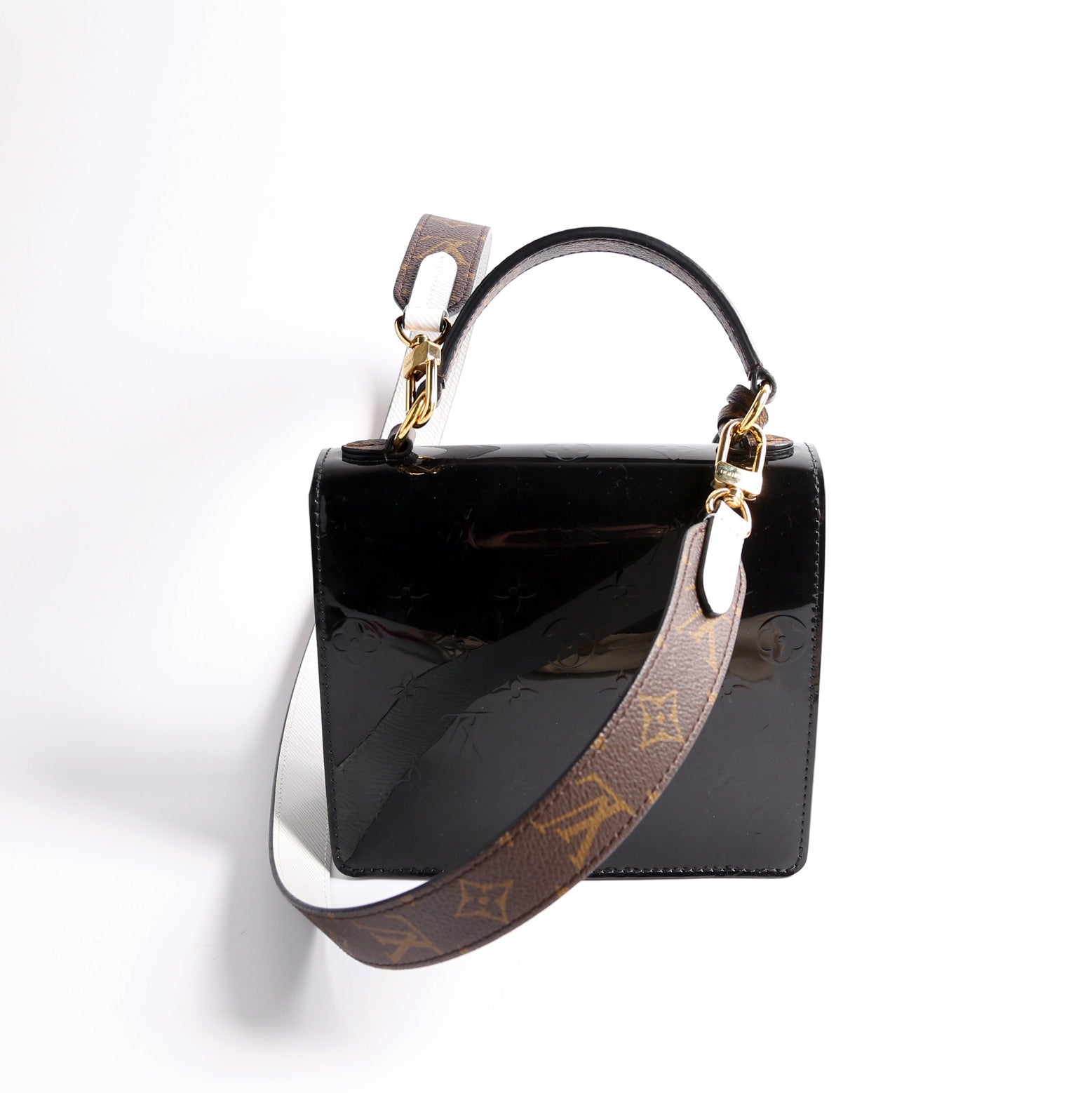 Louis Vuitton Spring Street Black White Vernis Jewelry