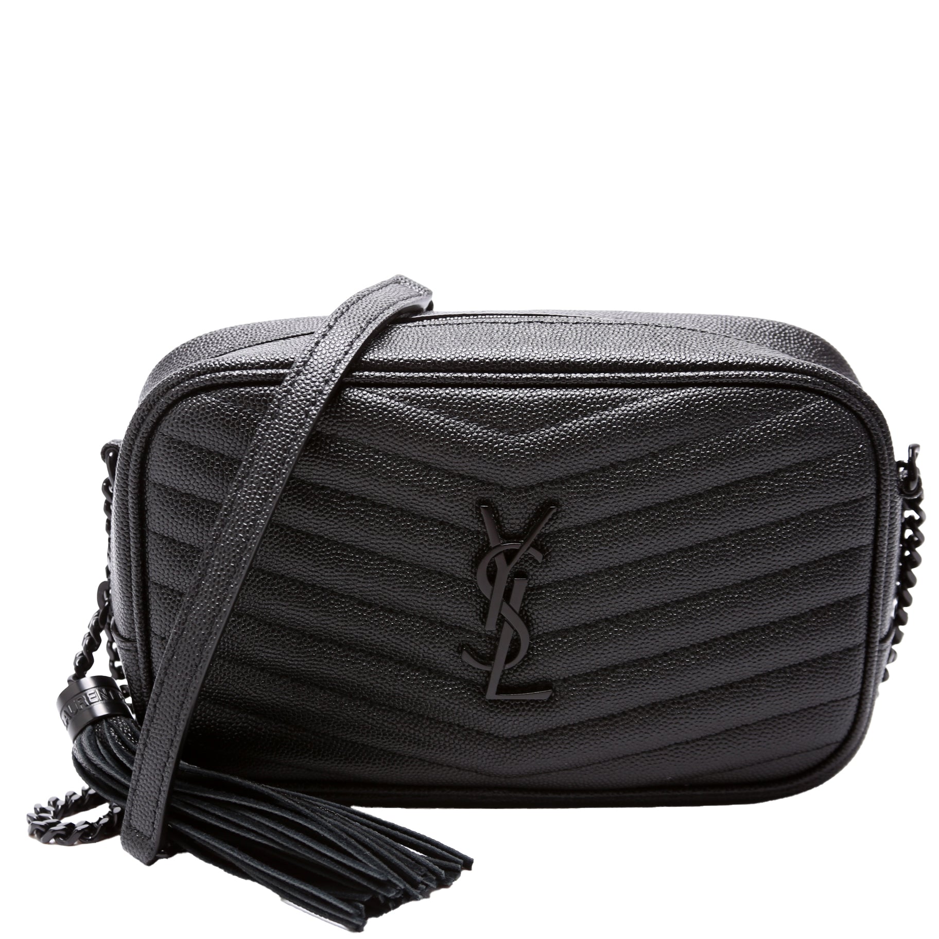 YSL Saint Laurent Lou Camera Bag Black Mini Travel Bag