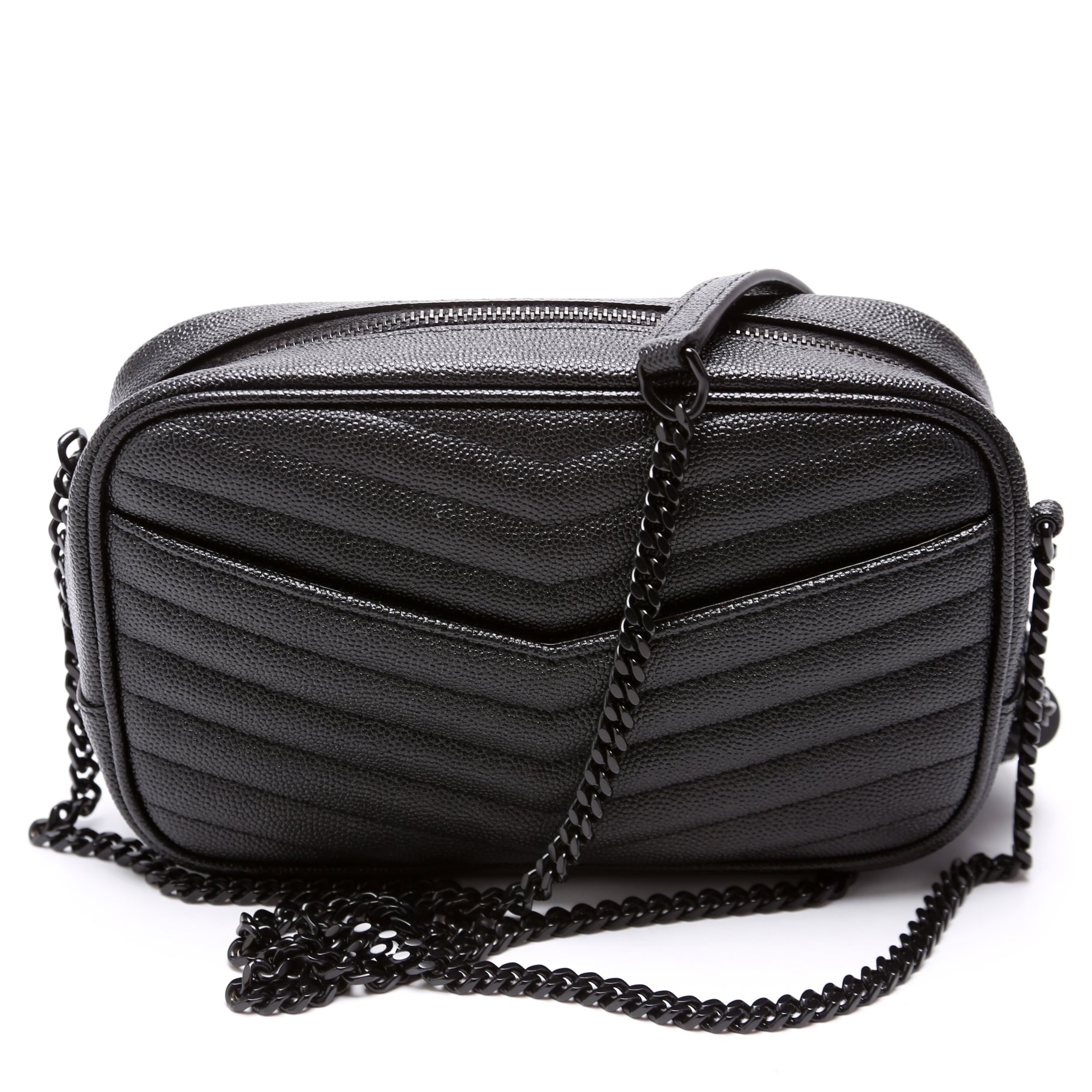 YSL Saint Laurent Lou Camera Bag Black Mini Travel Bag