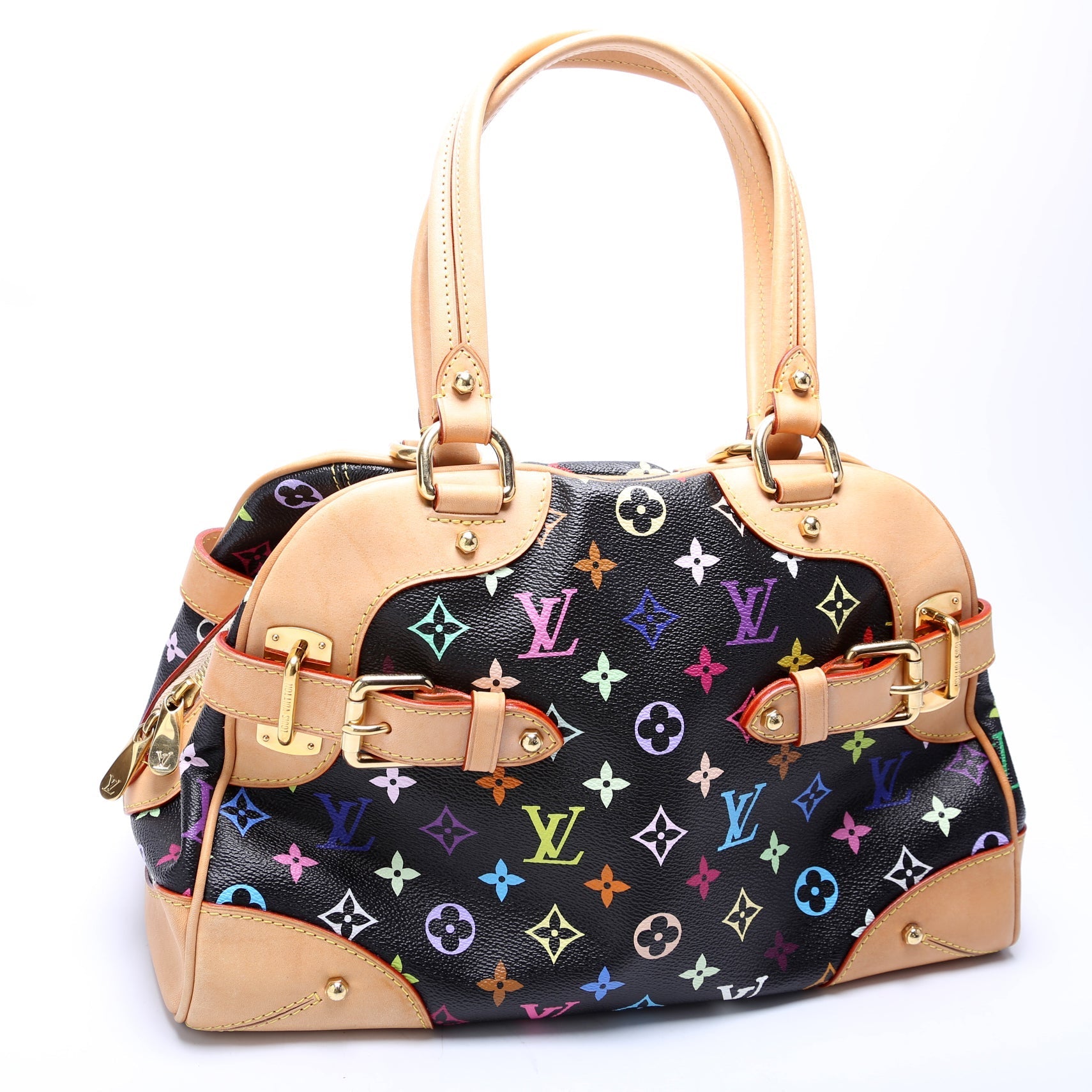 Louis Vuitton Claudia Monogram Black Multicolor Handbag