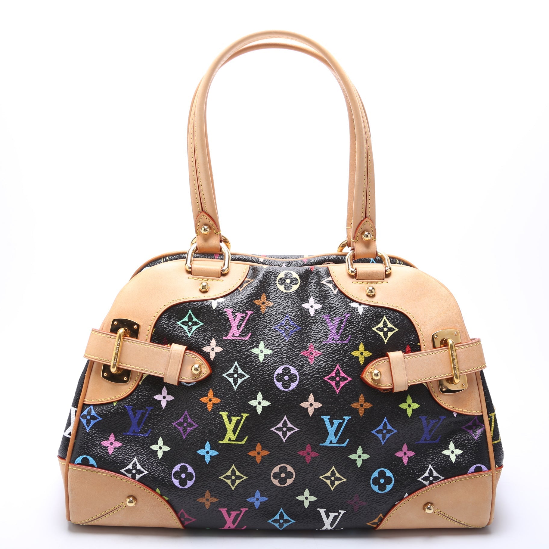Louis Vuitton Claudia Monogram Black Multicolor Handbag