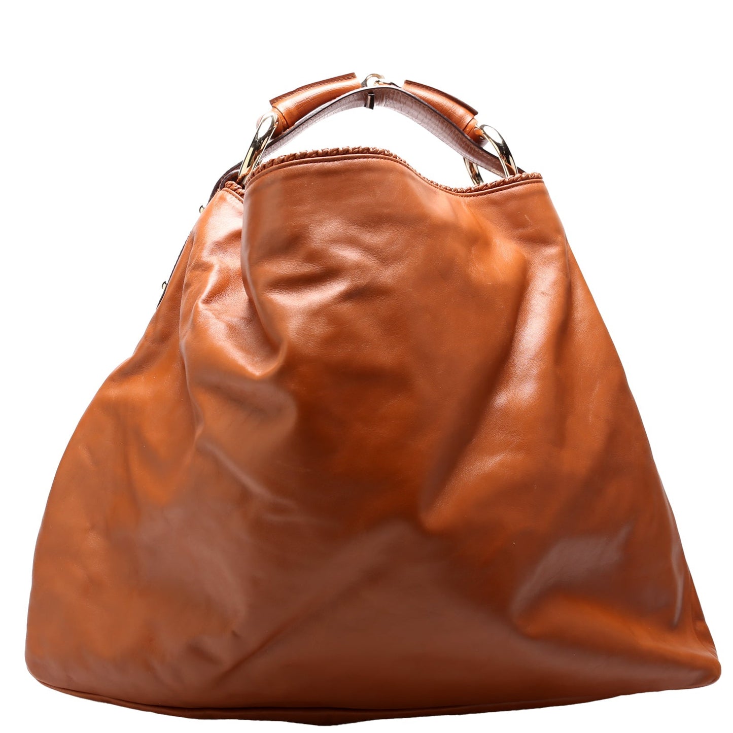 Gucci Horsebit Leather Brown Shoulder Bag
