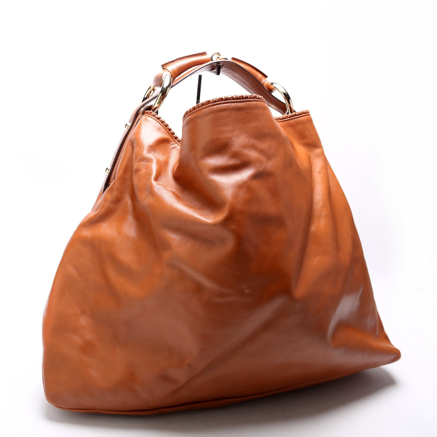 Gucci Horsebit Leather Brown Shoulder Bag