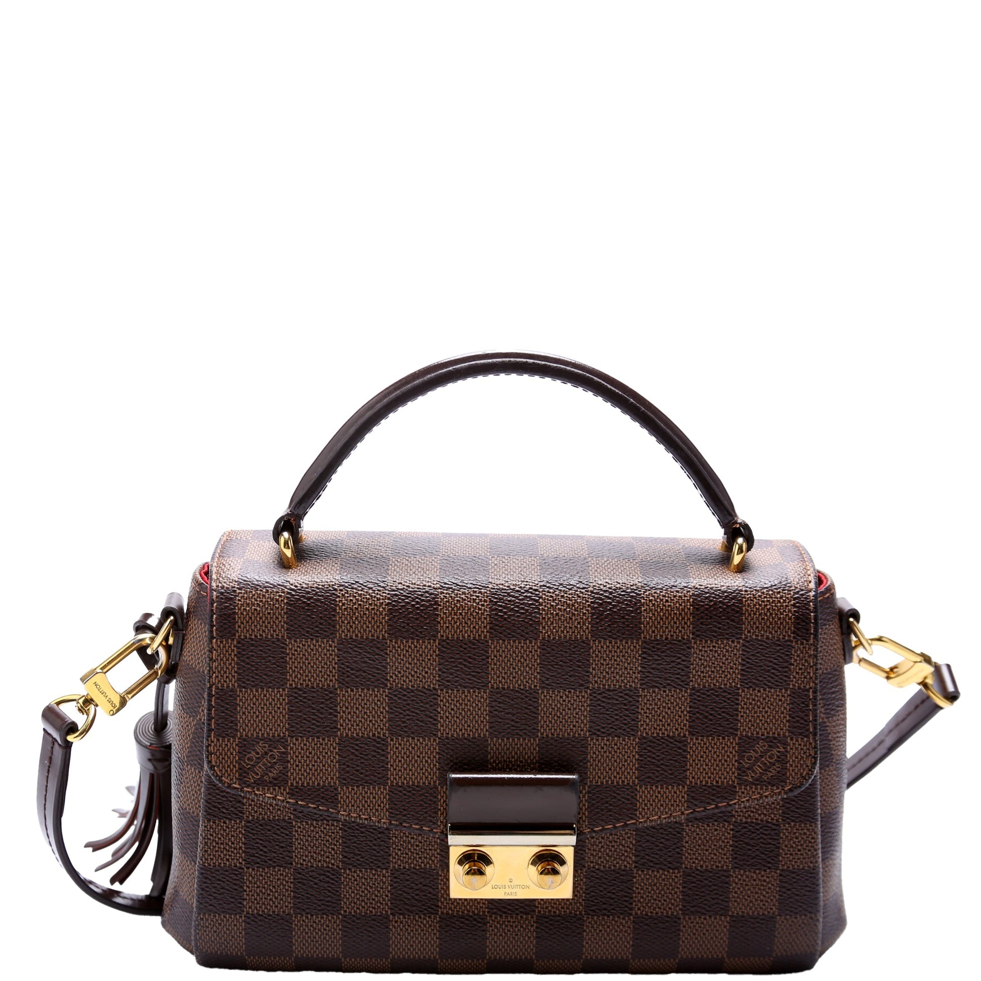 Louis Vuitton Croisette Ebene Damier Handbag Ebene 15
