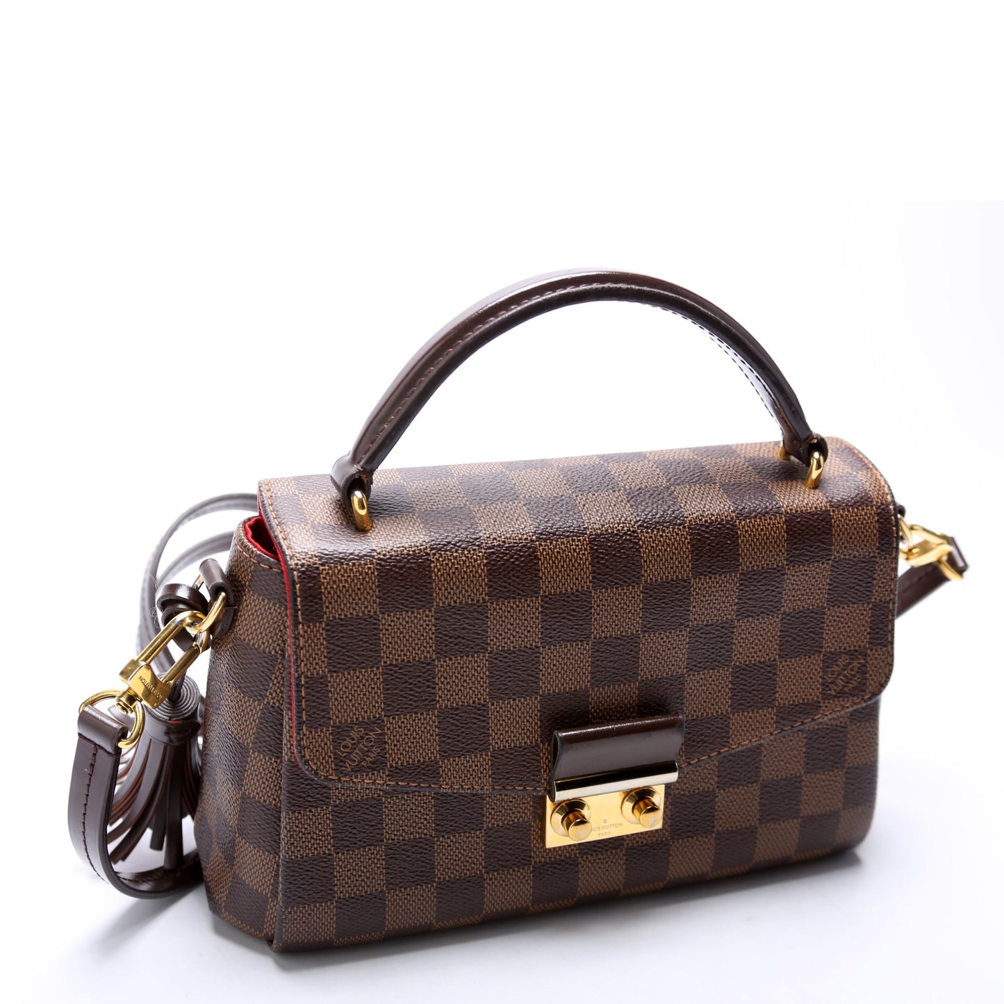 Louis Vuitton Croisette Ebene Damier Handbag Ebene 15