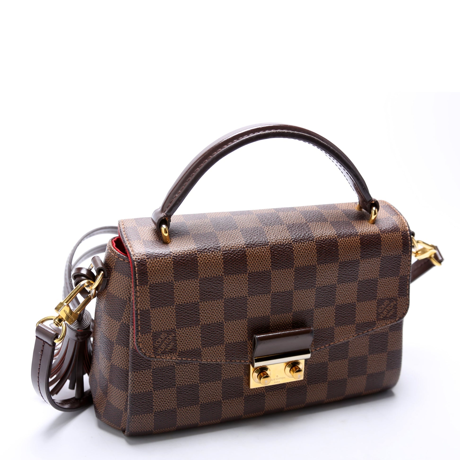Louis Vuitton Croisette Ebene Damier Handbag Ebene 15