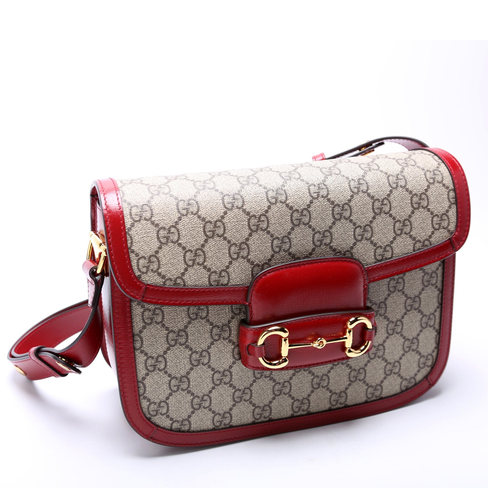 Gucci Horsebit Red Shoulder Bag