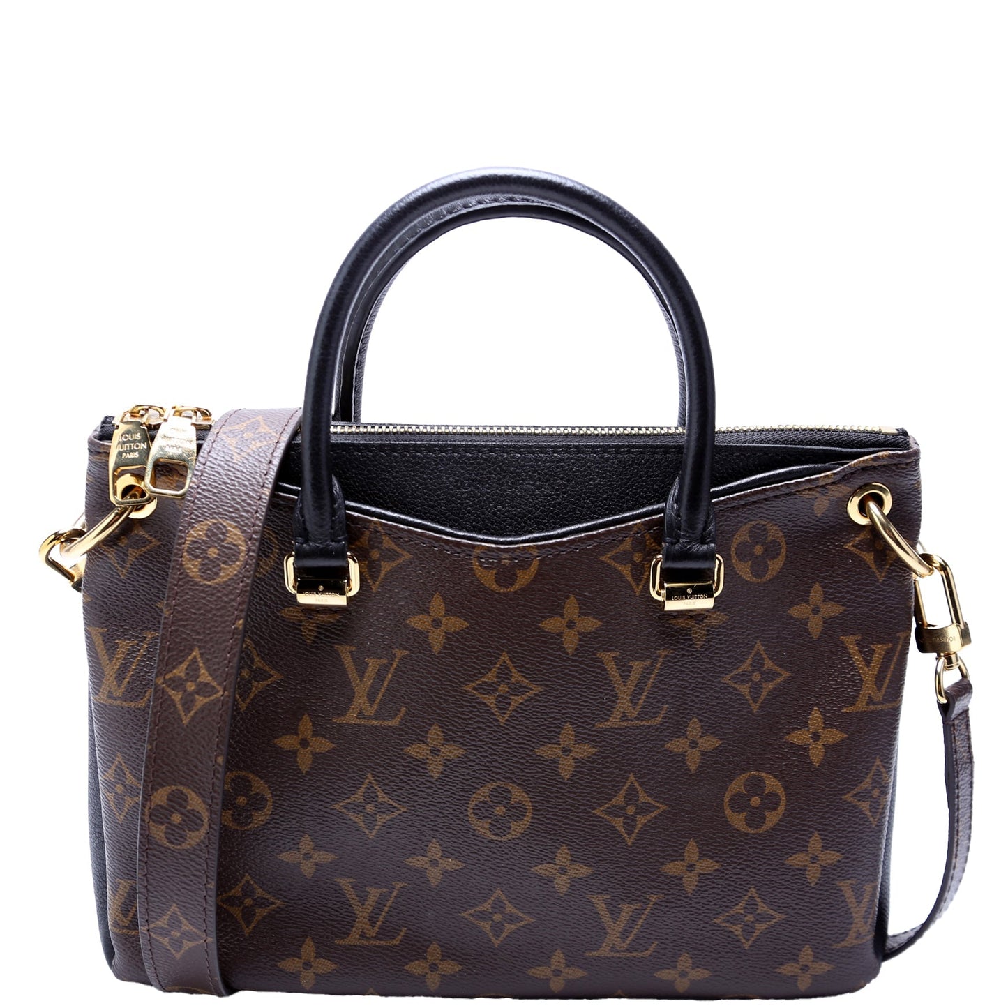 Louis Vuitton Pallas BB Monogram Black Handbag Black 1