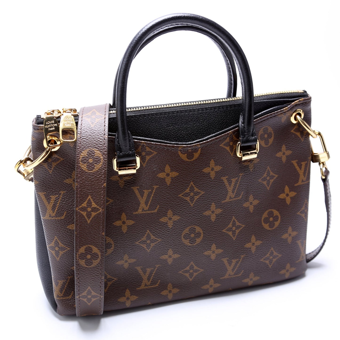 Louis Vuitton Pallas BB Monogram Black Handbag Black 1