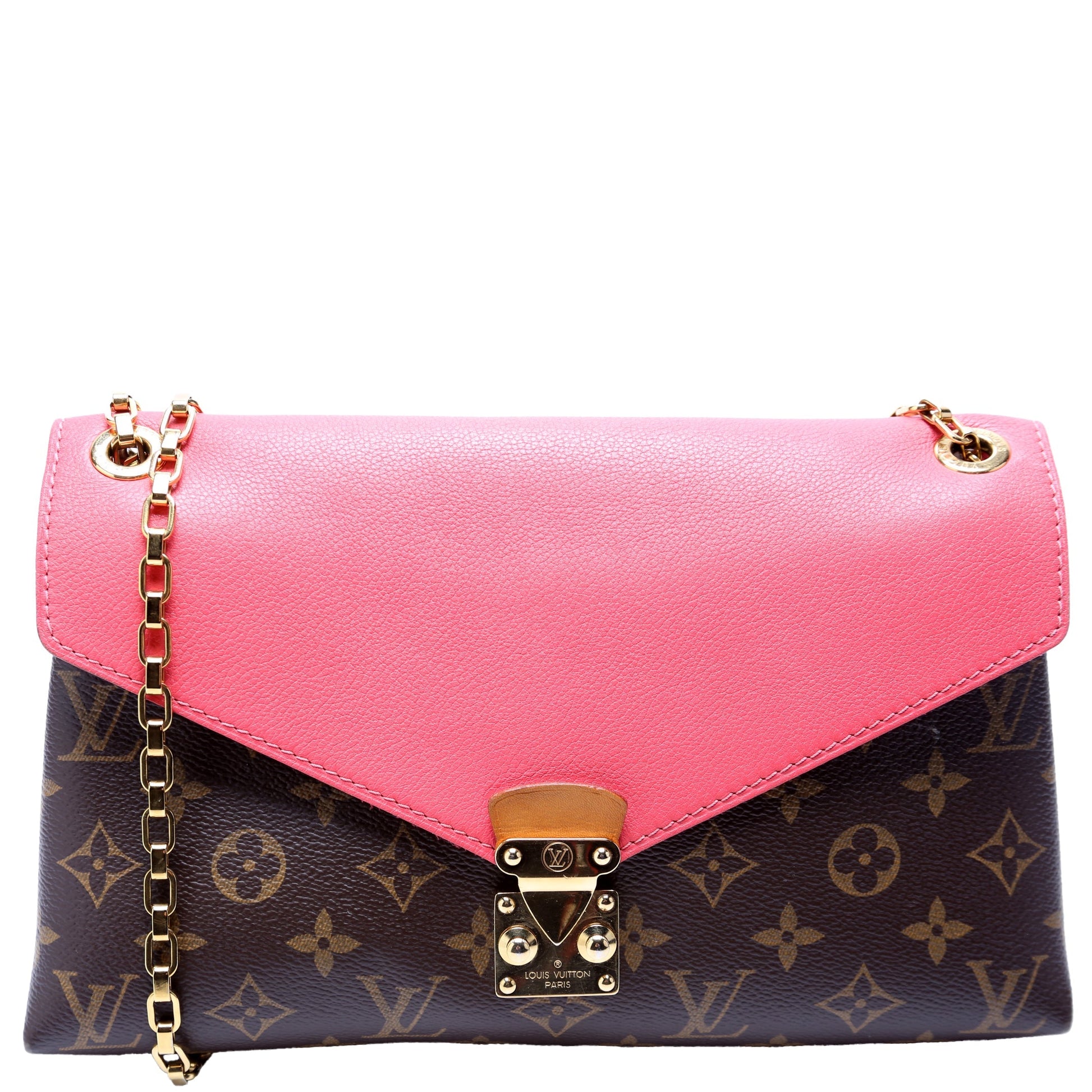 Louis Vuitton Pallas Salmon Monogram Handbag