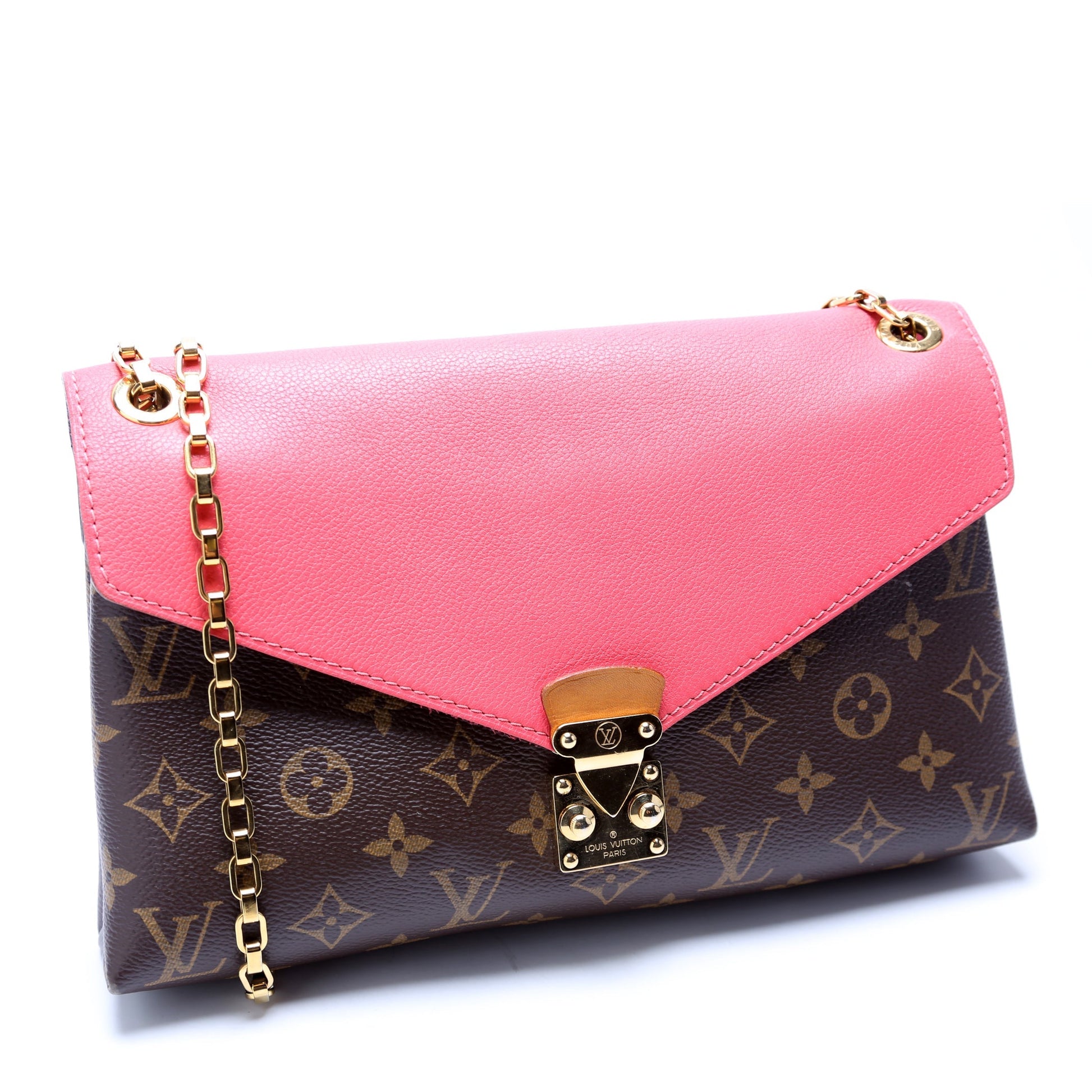 Louis Vuitton Pallas Salmon Monogram Handbag