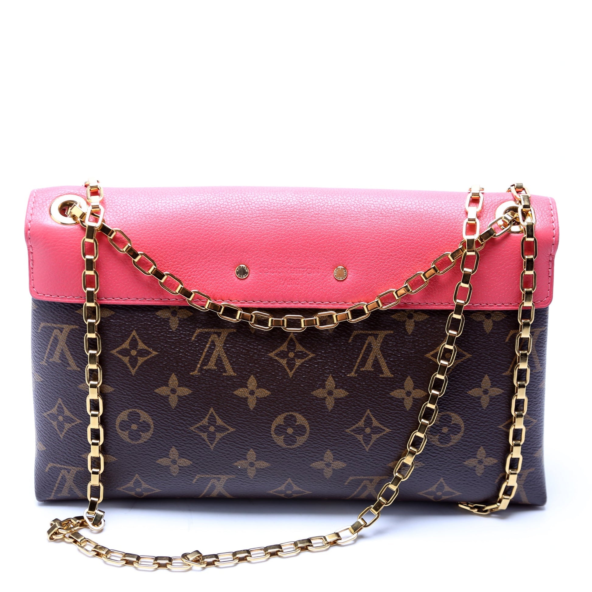 Louis Vuitton Pallas Salmon Monogram Handbag