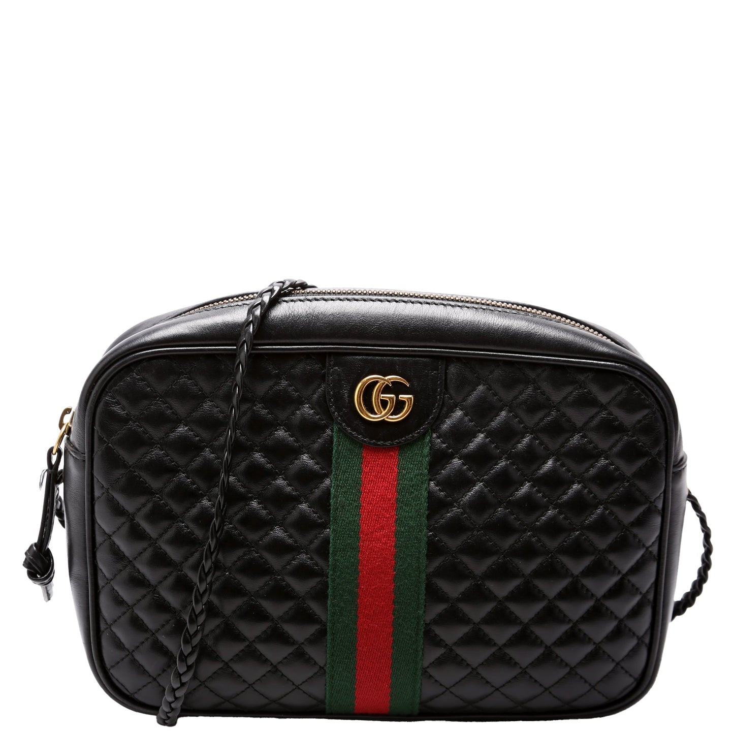Gucci Trapuntata Leather Black Small Travel Bag