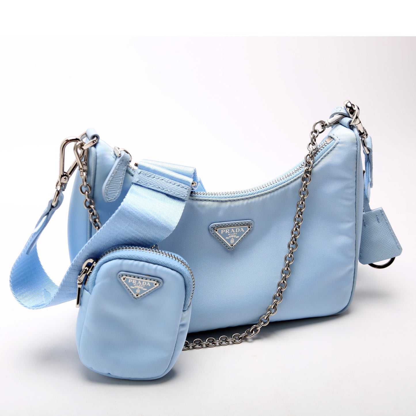 Prada Re Edition Shoulder Bag Nylon Blue