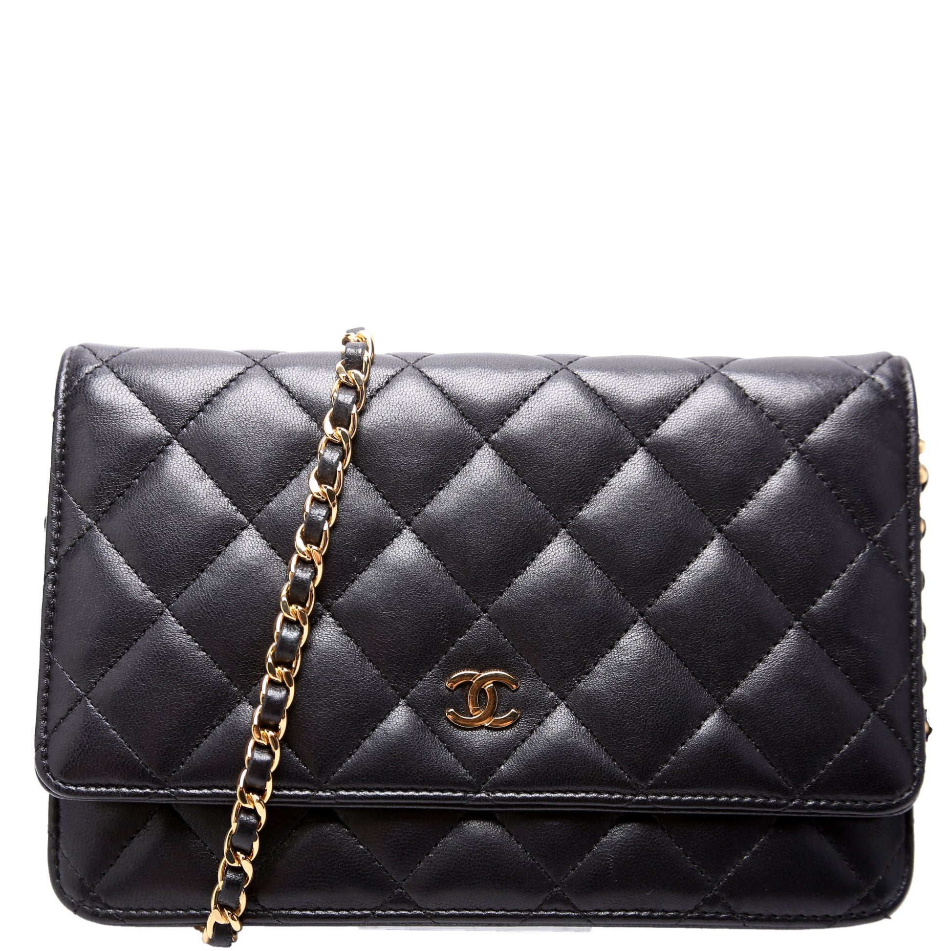 Chanel On Classic Quilted Lambskin Wallet Case