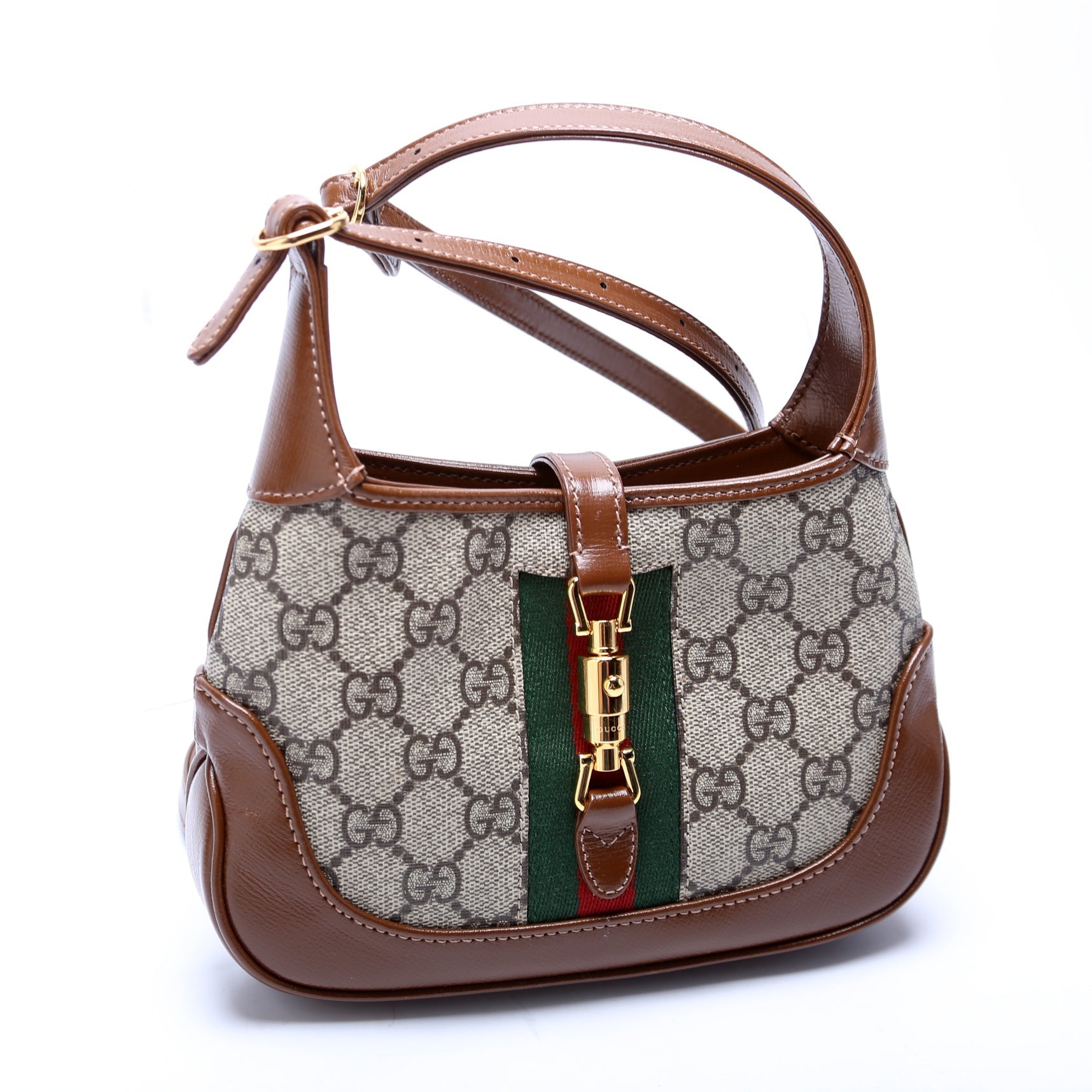 Gucci Jackie Brown Mini Shoulder Bag Brown 1