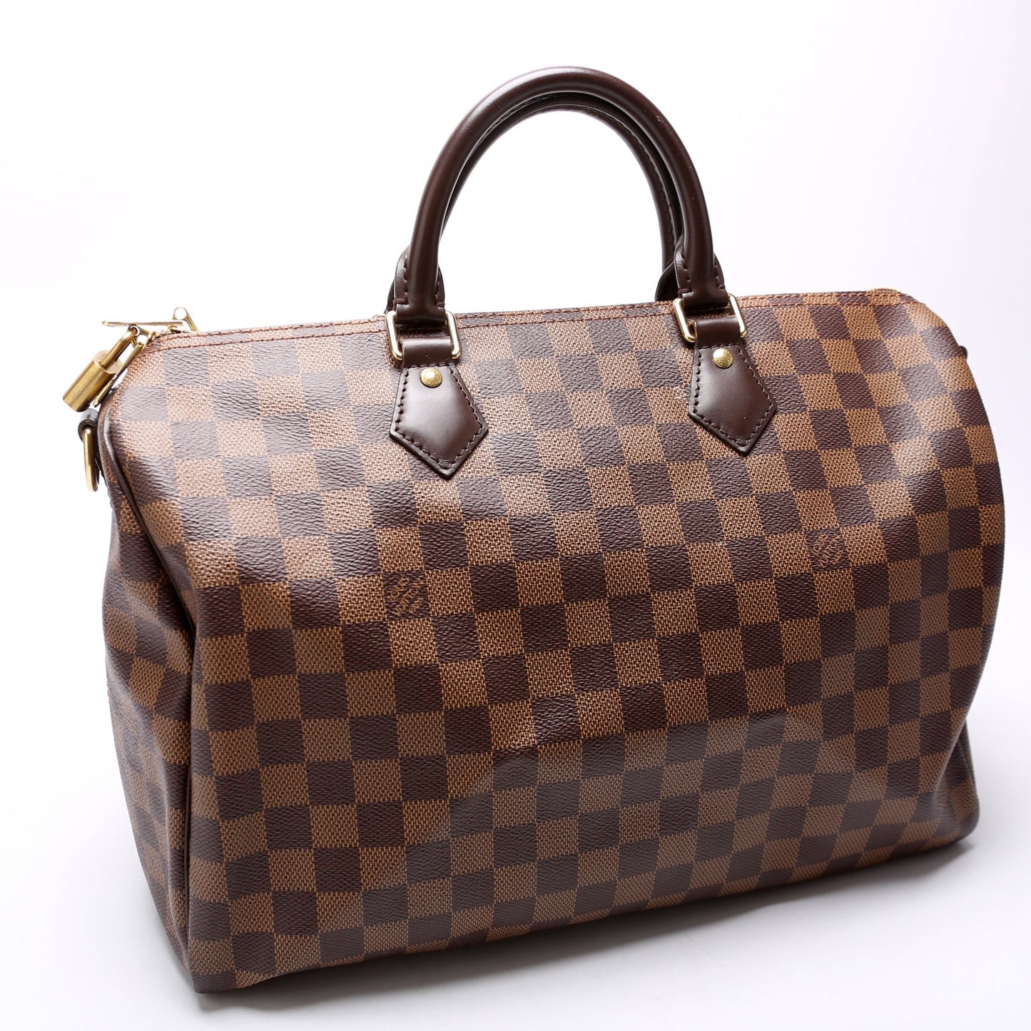 Louis Vuitton Speedy 35 Bandouliere Ebene Damier Handbag Ebene 13