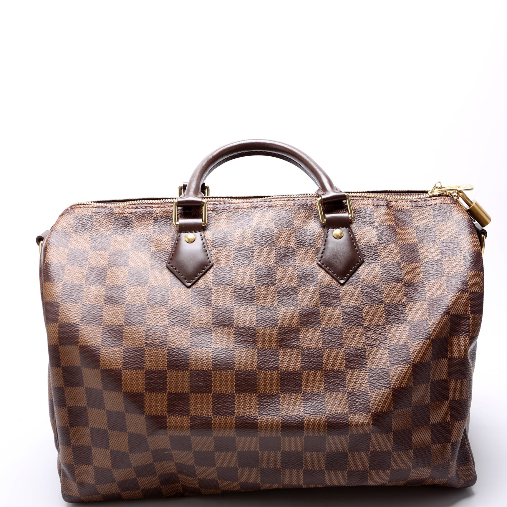 Louis Vuitton Speedy 35 Bandouliere Ebene Damier Handbag Ebene 13