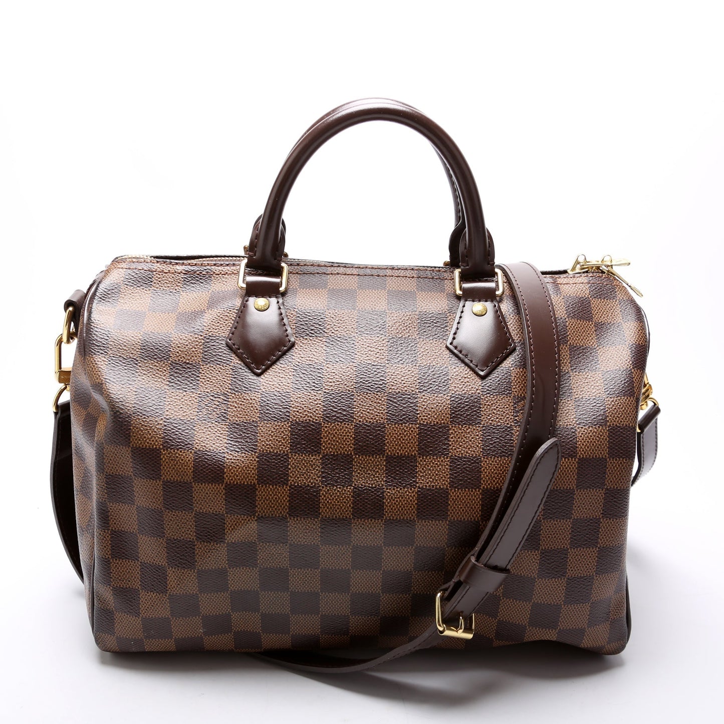 Louis Vuitton Speedy 30 Bandouliere Ebene Damier Handbag Ebene 17