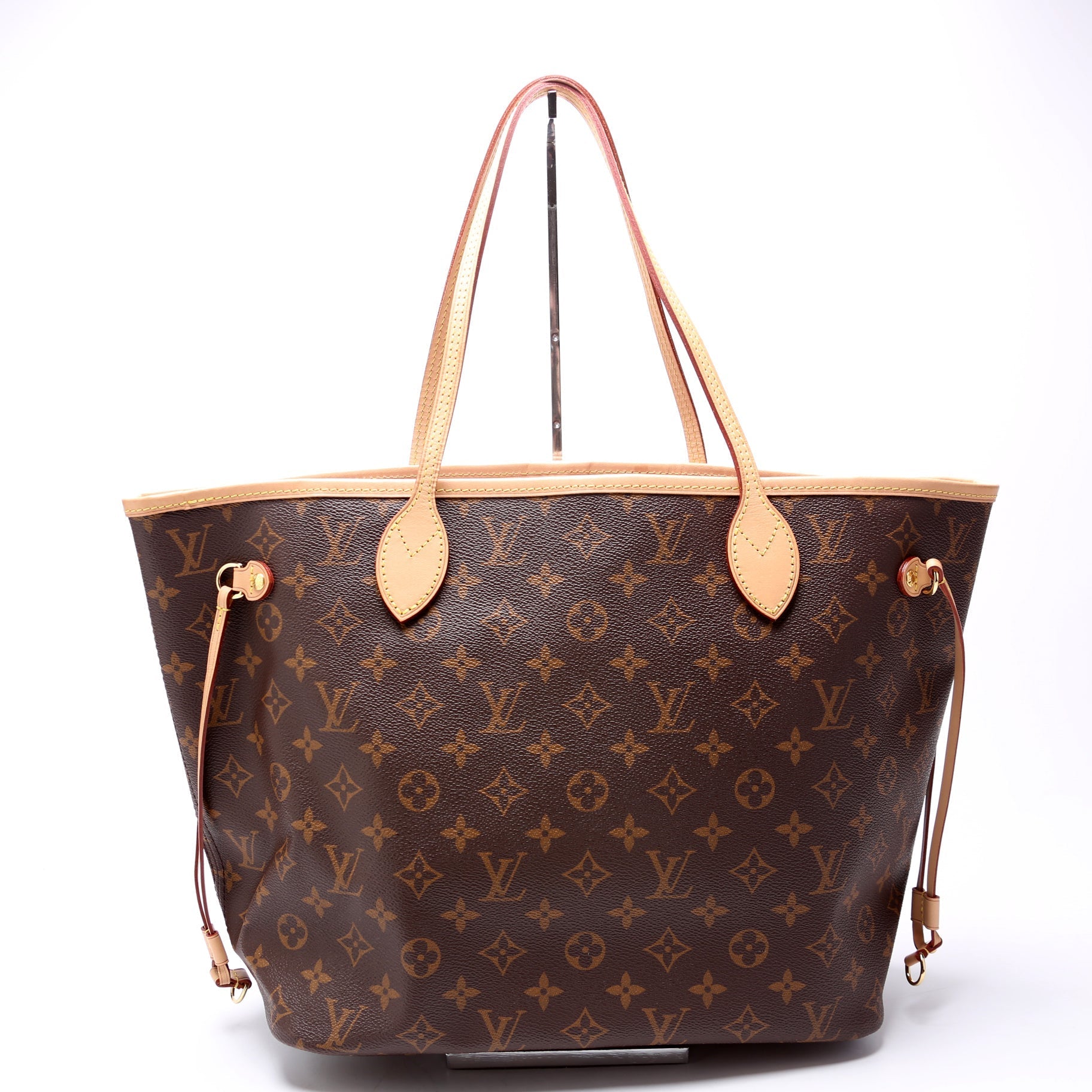Louis Vuitton Neverfull MM Monogram Red Tote Bag