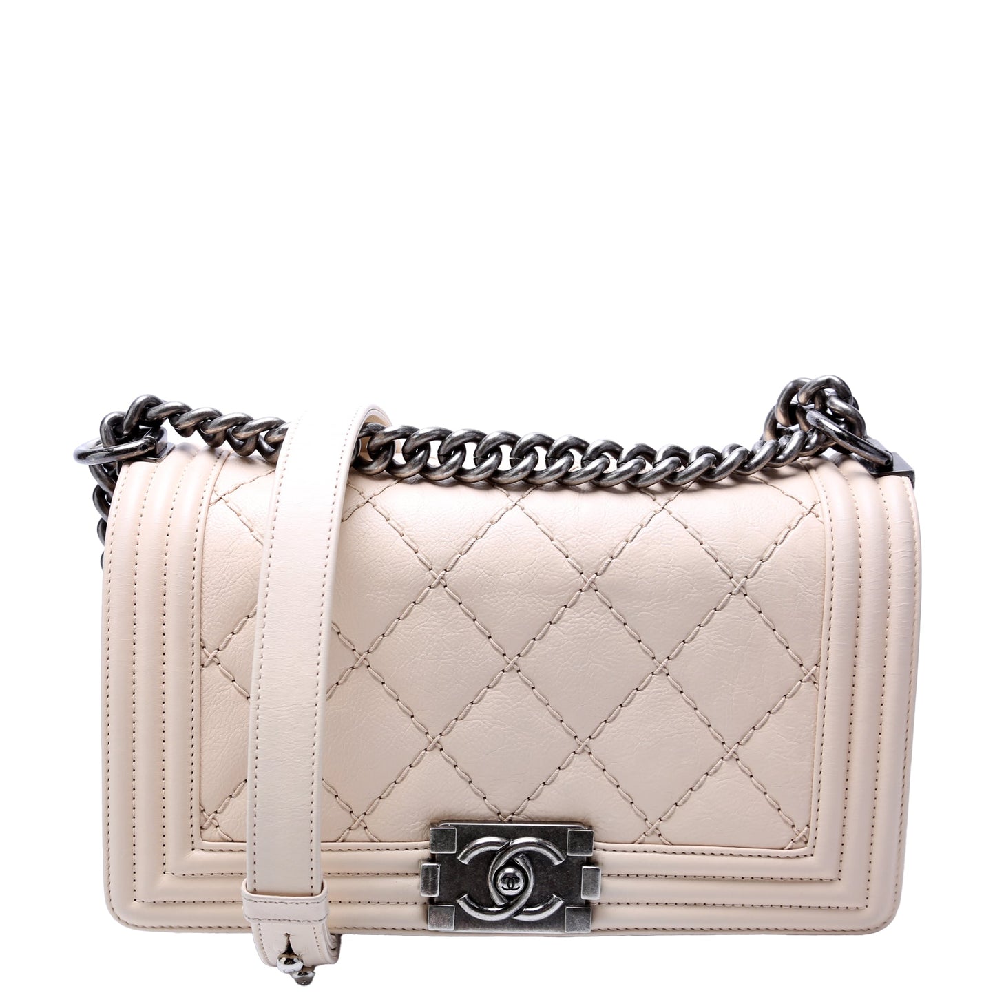 Chanel Boy Flap New Calfskin Double Stitch Handbag