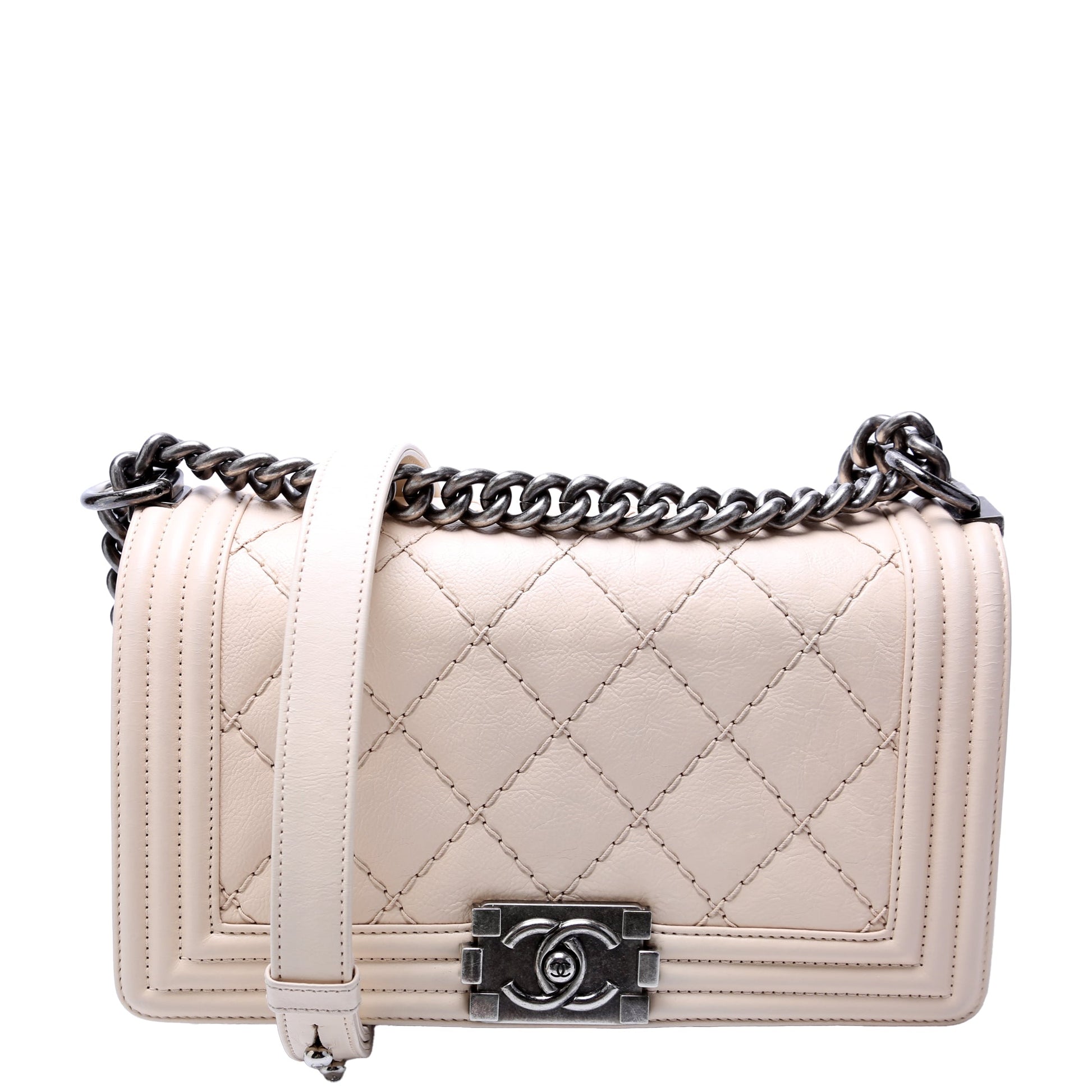Chanel Boy Flap New Calfskin Double Stitch Handbag