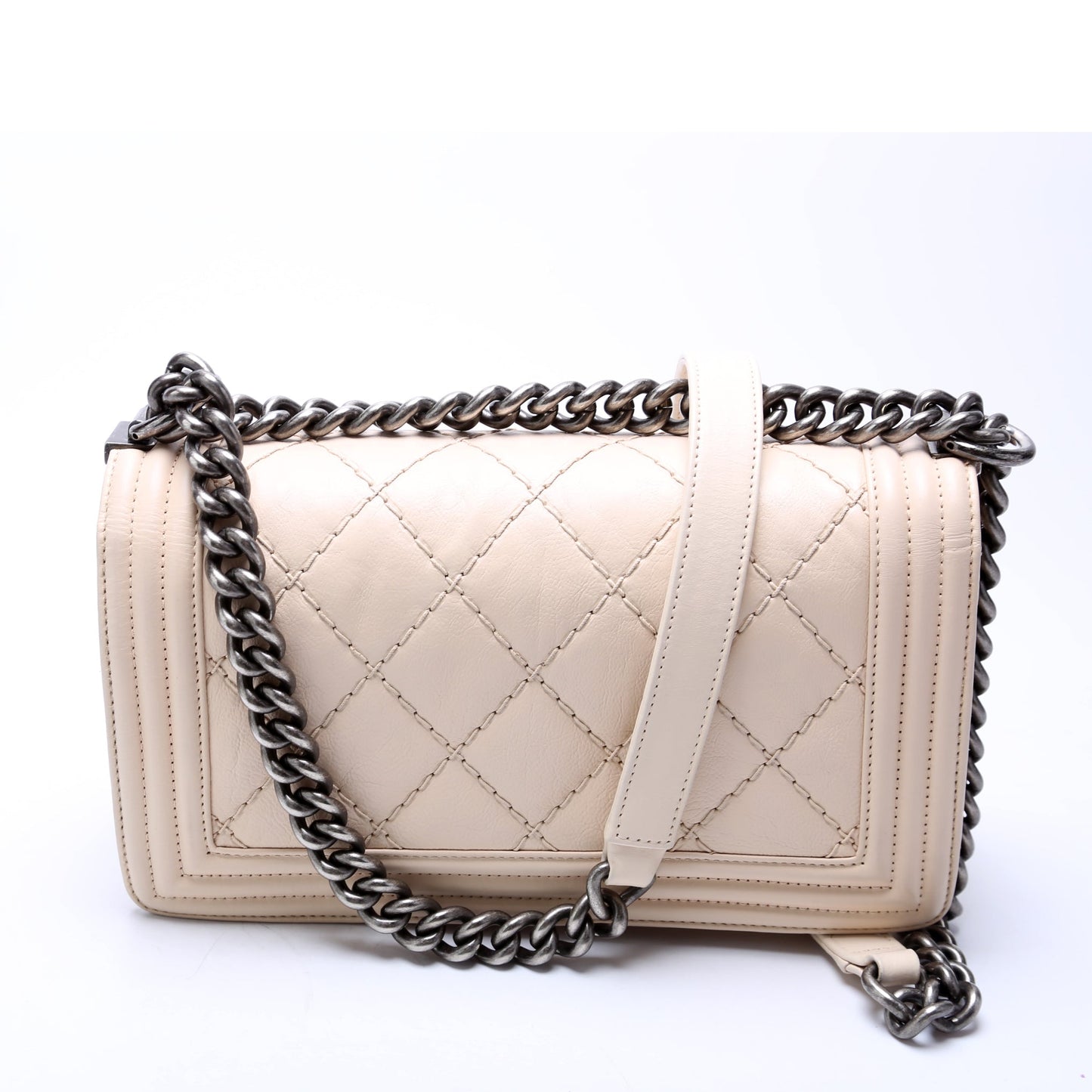 Chanel Boy Flap New Calfskin Double Stitch Handbag