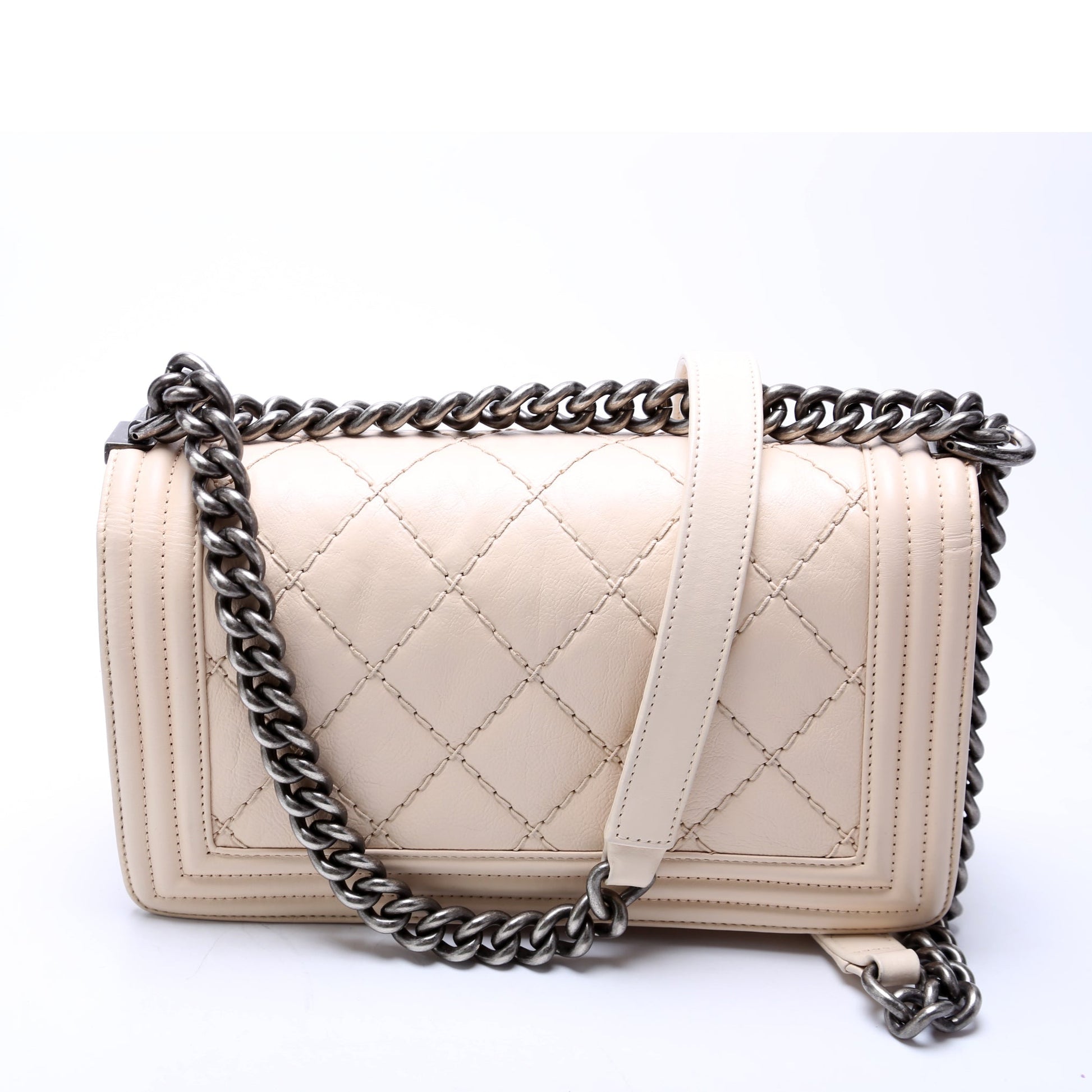Chanel Boy Flap New Calfskin Double Stitch Handbag