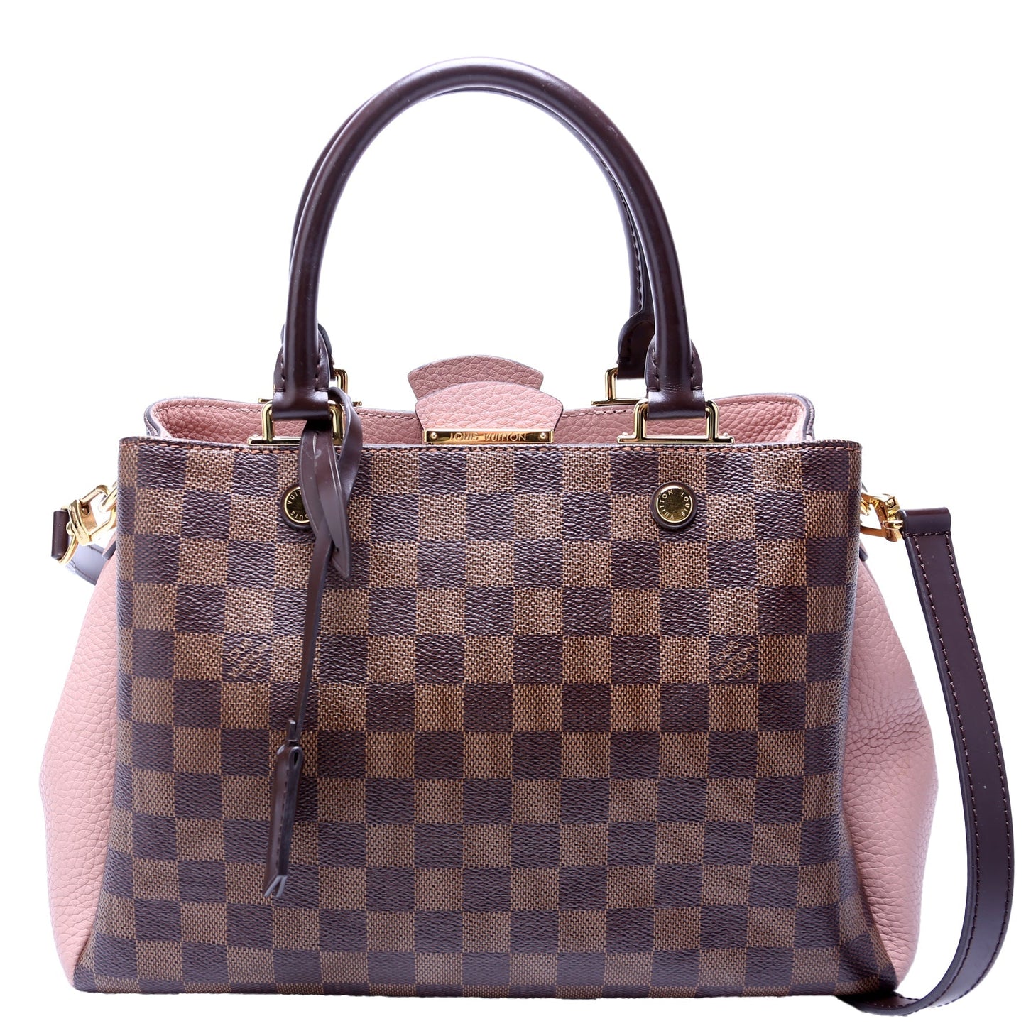 Louis Vuitton Brittany Ebene Damier Pink Handbag