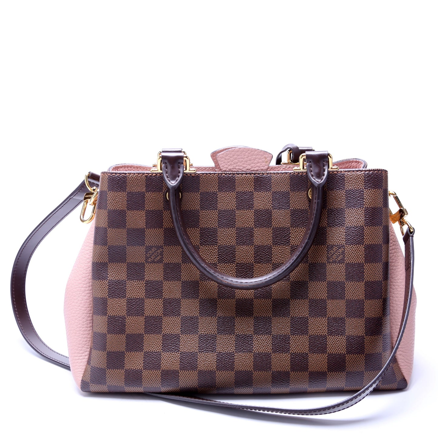 Louis Vuitton Brittany Ebene Damier Pink Handbag