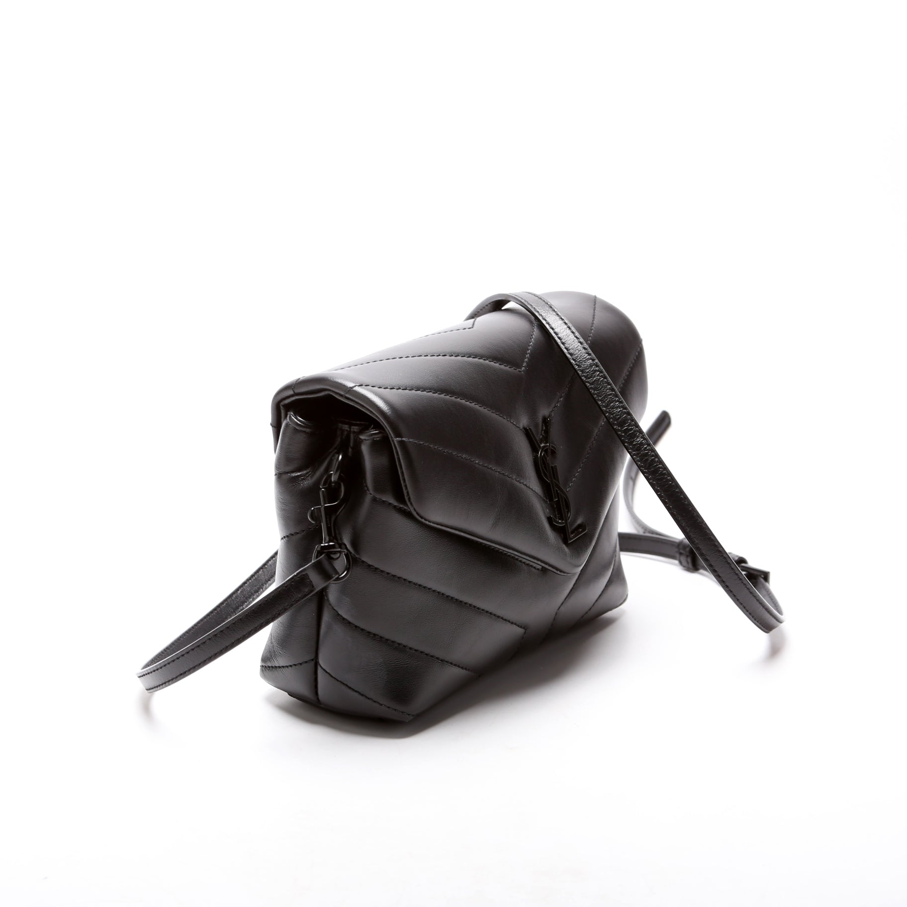 YSL Saint Laurent Saint Laurent Lou Lou Satchel Toy Crossbody Black Crossbody Bag