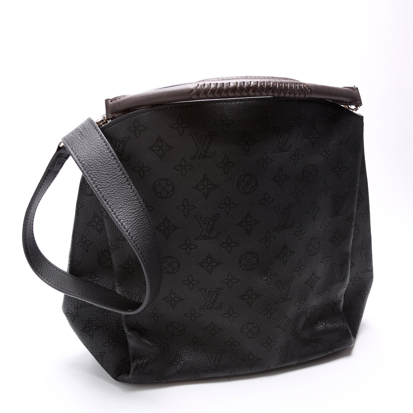 Louis Vuitton Babylone PM Mahina Black Handbag
