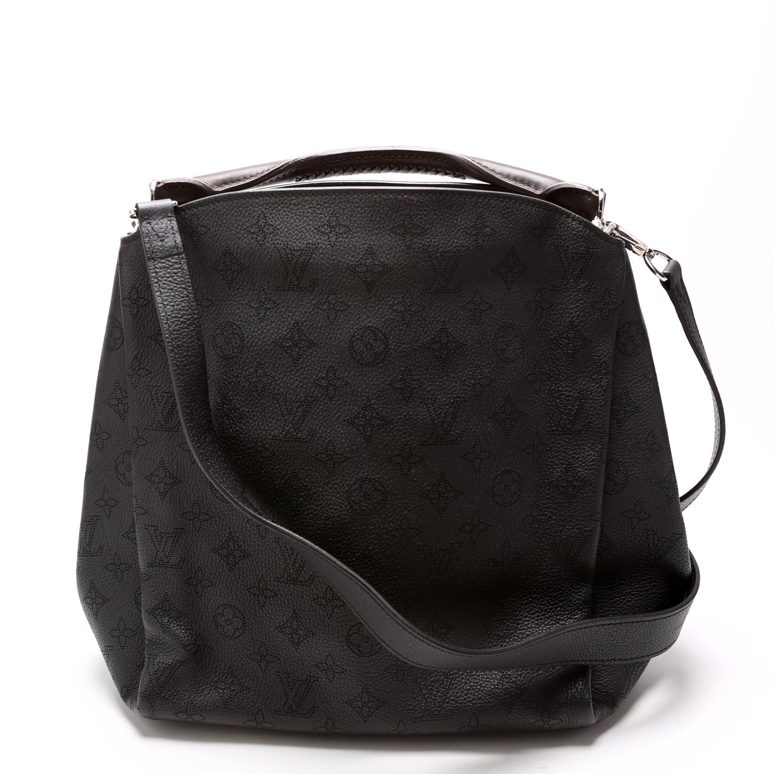 Louis Vuitton Babylone PM Mahina Black Handbag