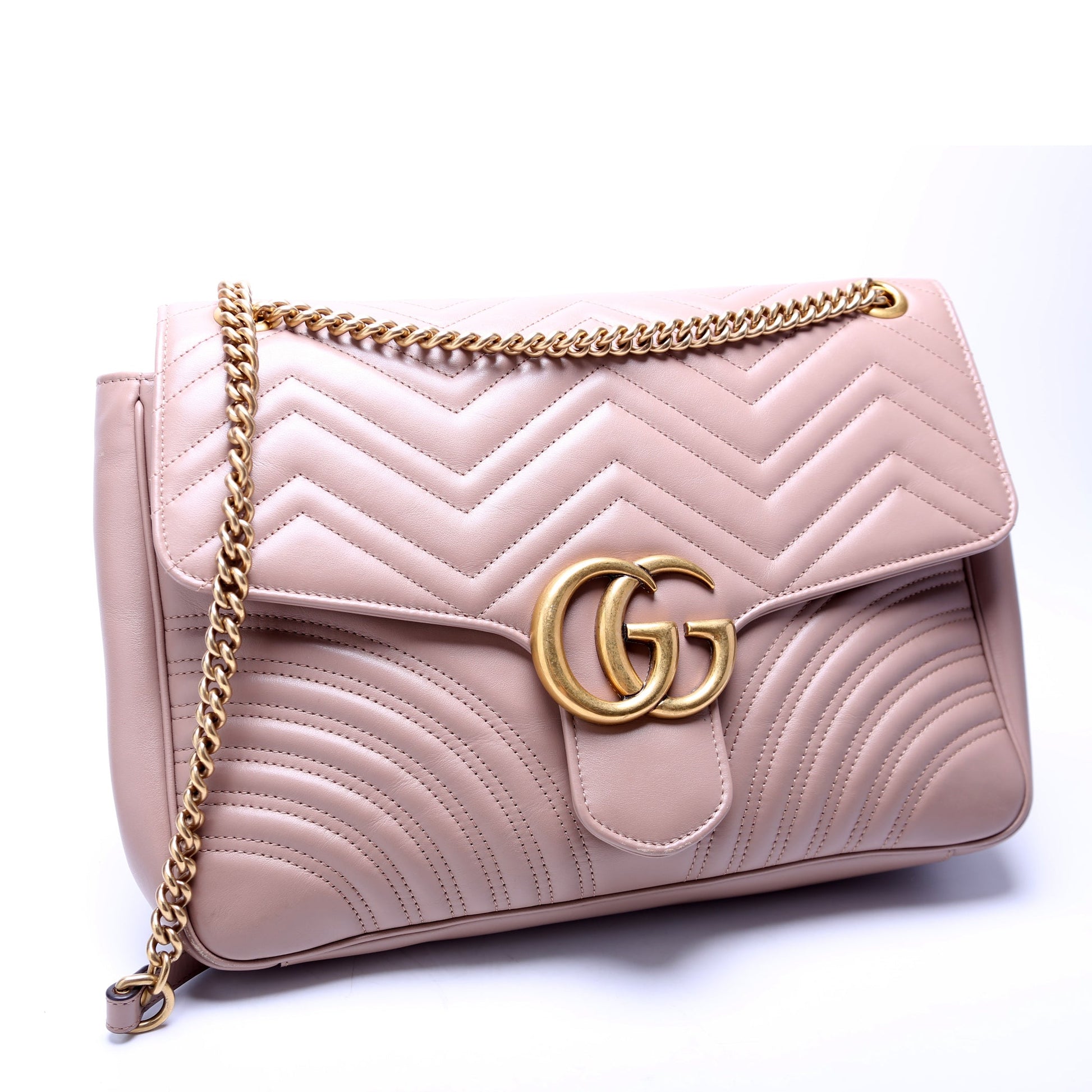 Gucci Marmont Tan Large Travel Bag