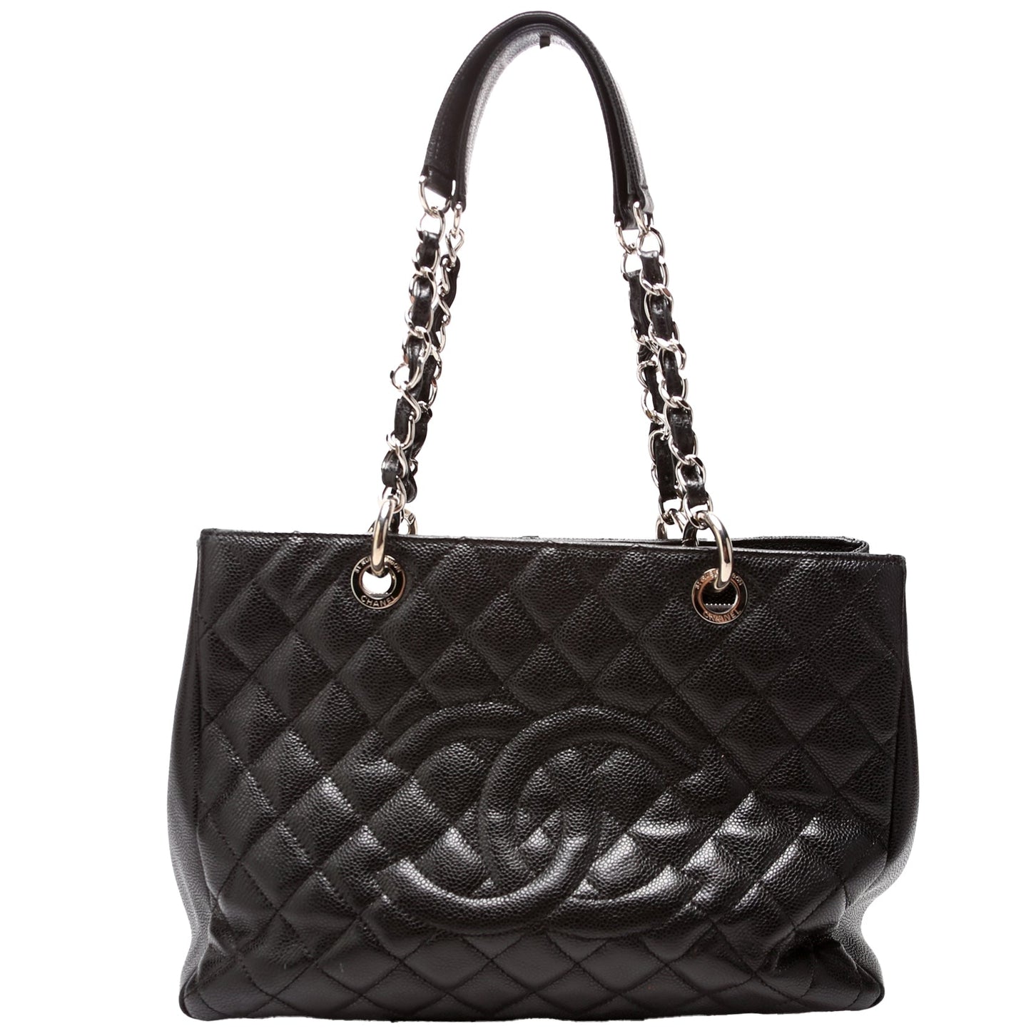 Chanel Grand Shopping Caviar Black Tote Bag