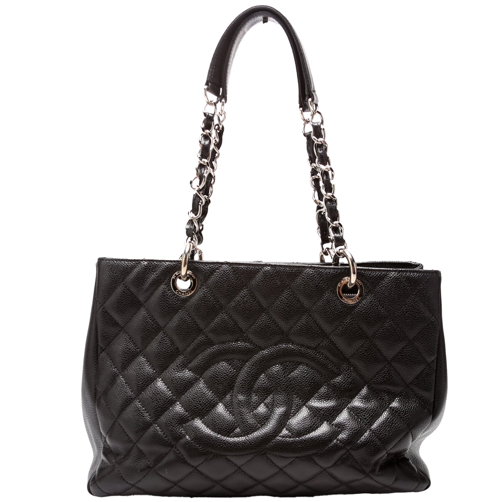 Chanel Grand Shopping Caviar Black Tote Bag